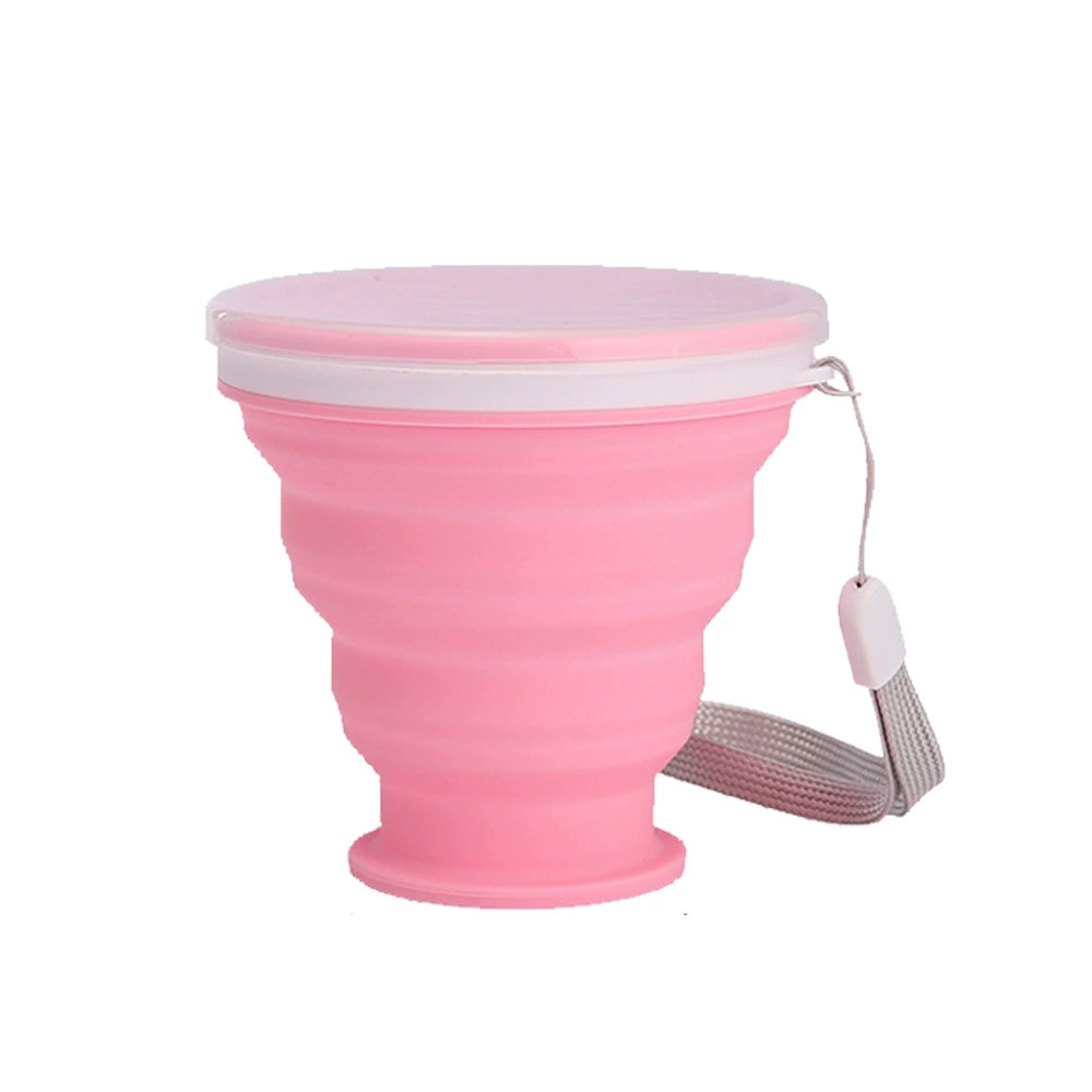 Collapsible Cup with Lid - 200ml Coffee Mug Travel Cup Folding Camping Cup