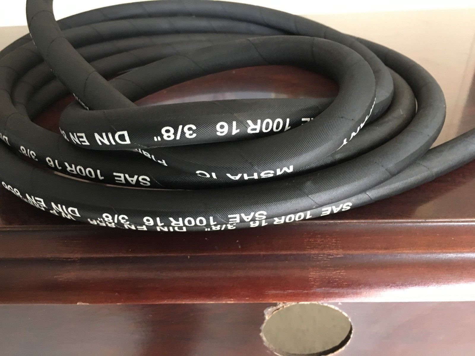 3/8" (#6) R16 - 100ft. New Two Wire Hydraulic Hose, 5,000 PSI H24506