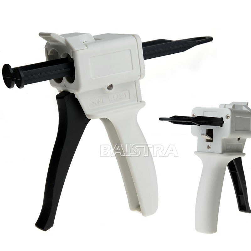 Dental Impression Mixing Dispensing Gun Kit Dispenser Gun 1:1/2:1 10:1/4:1 50ml