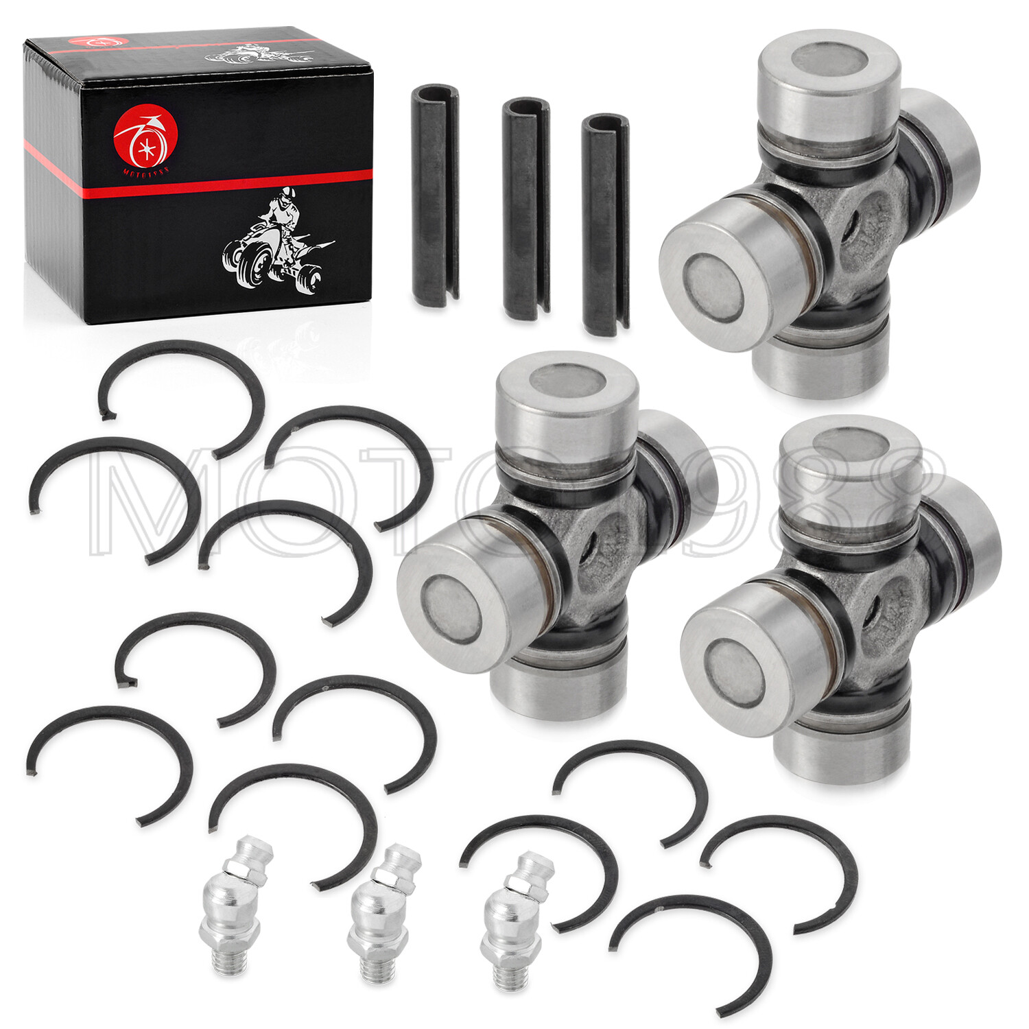 Front Rear Prop Shaft Bearing Carrier & U-joint For Polaris RZR S 4 900 1000 XP