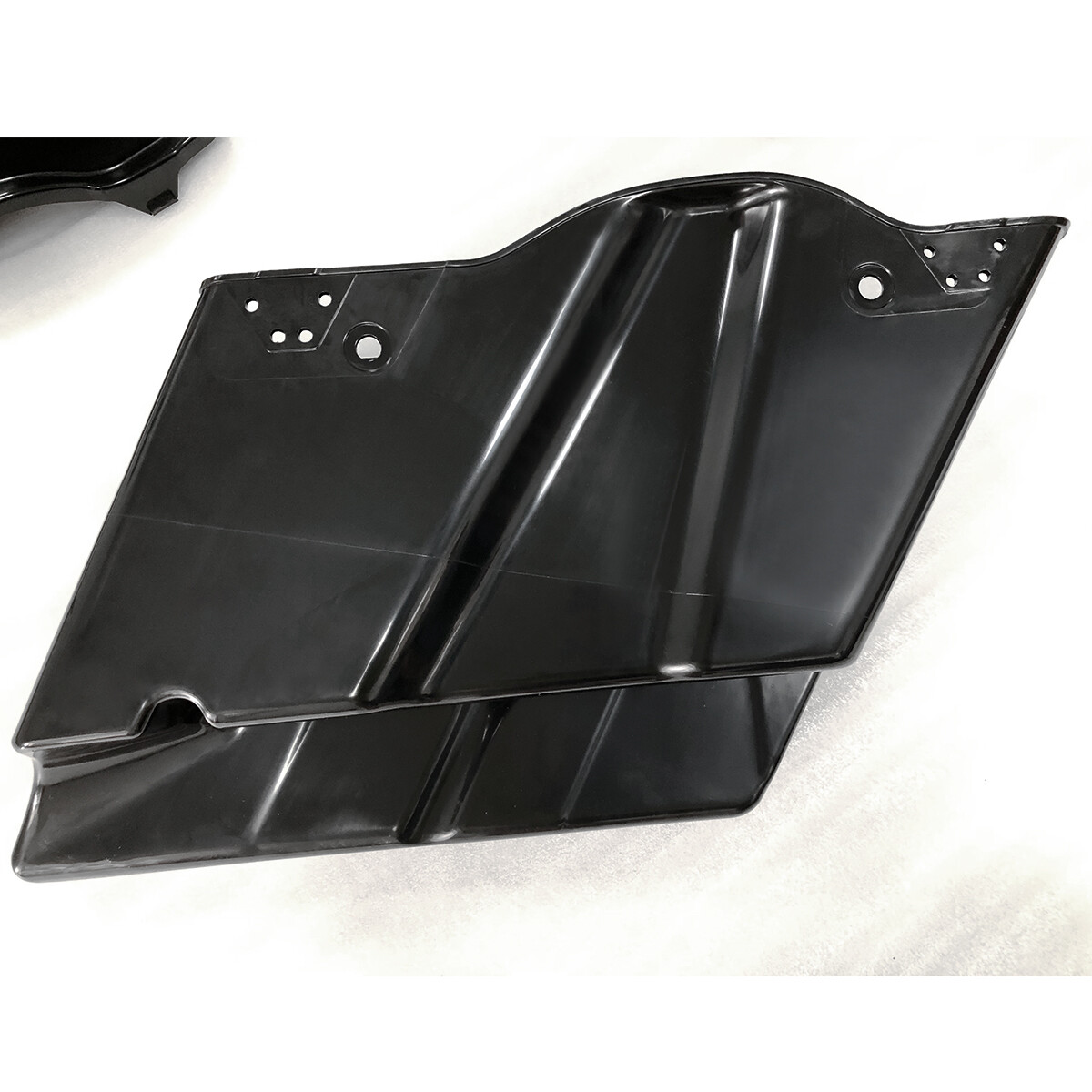 New Style 5" Stretched Extended Hard Saddle Bags Fit For 93-13 Harley Road King