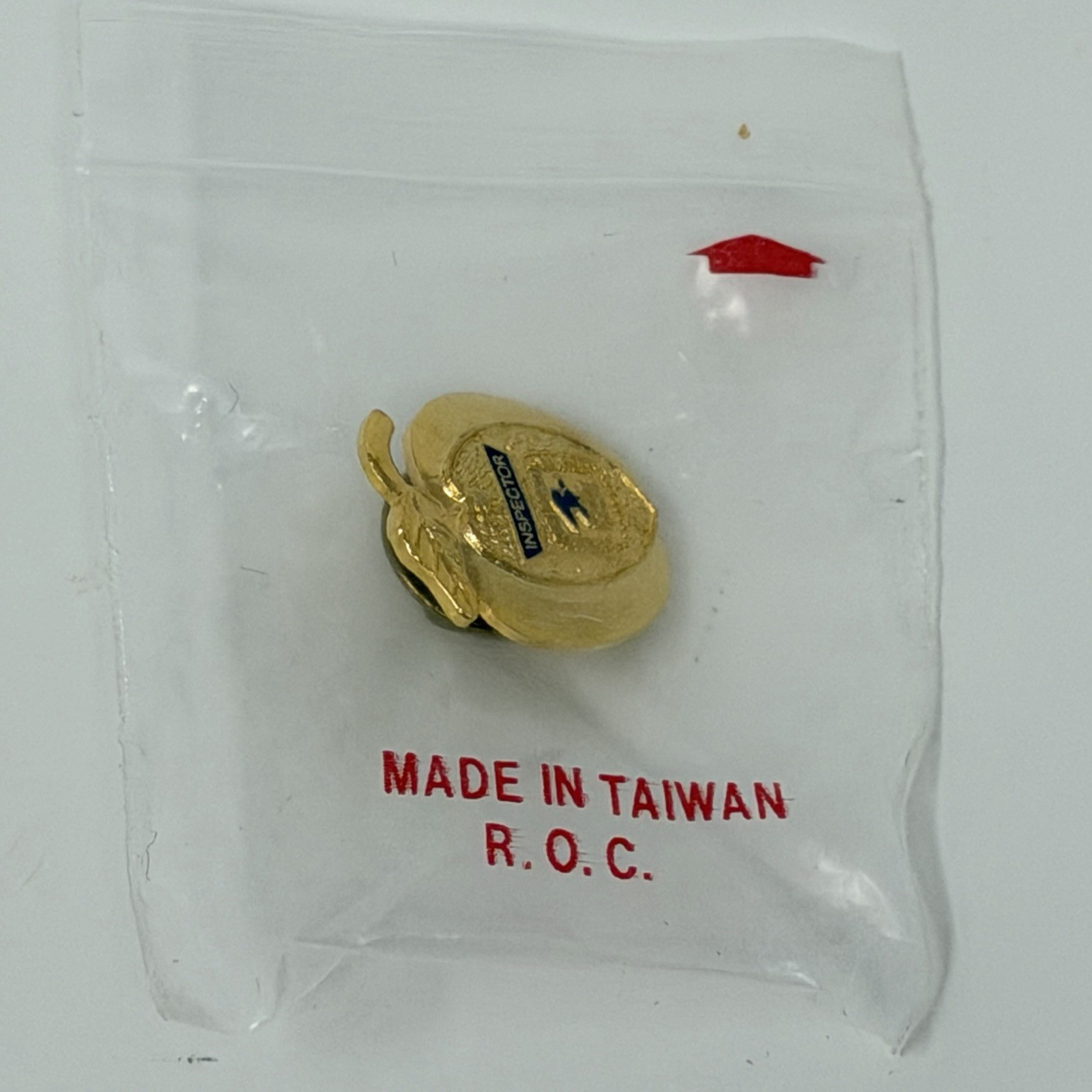 USPS Postal Service Inspector Enamel Lapel Pin Apple Gold Tone