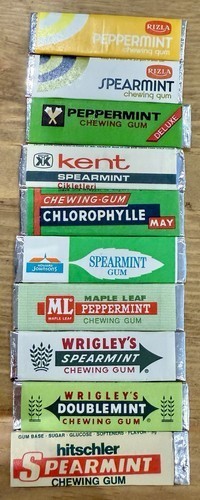 Vintage Gum Wrapper Lot 175+ Wrigley Adams Beech-Nut Lotte Chiclets Internationa