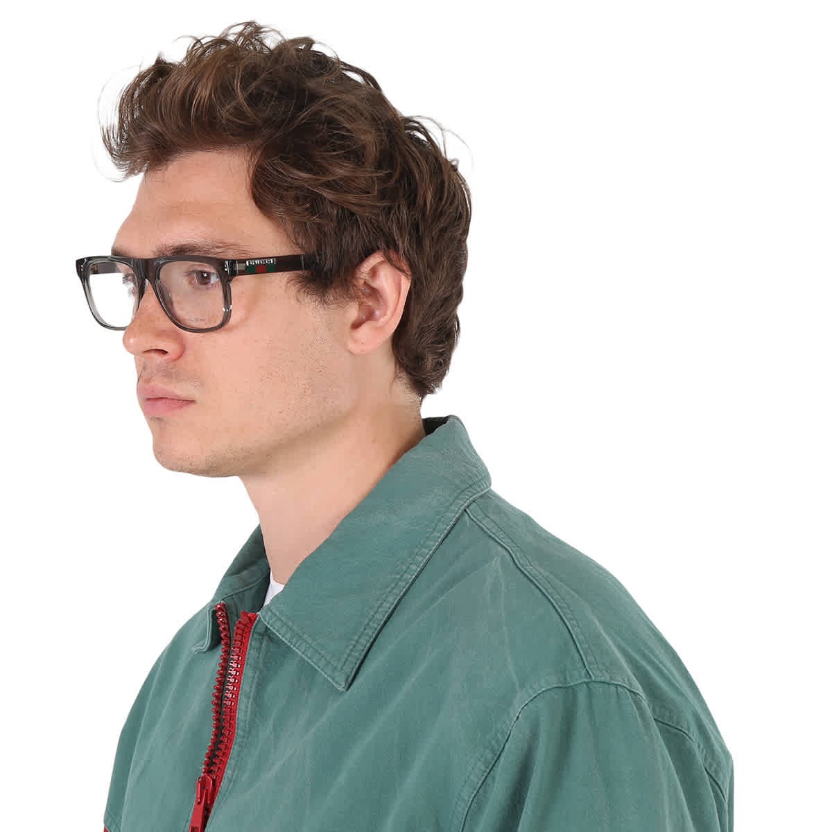 Gucci Demo Rectangular Men's Eyeglasses GG1117O 003 56 GG1117O 003 56