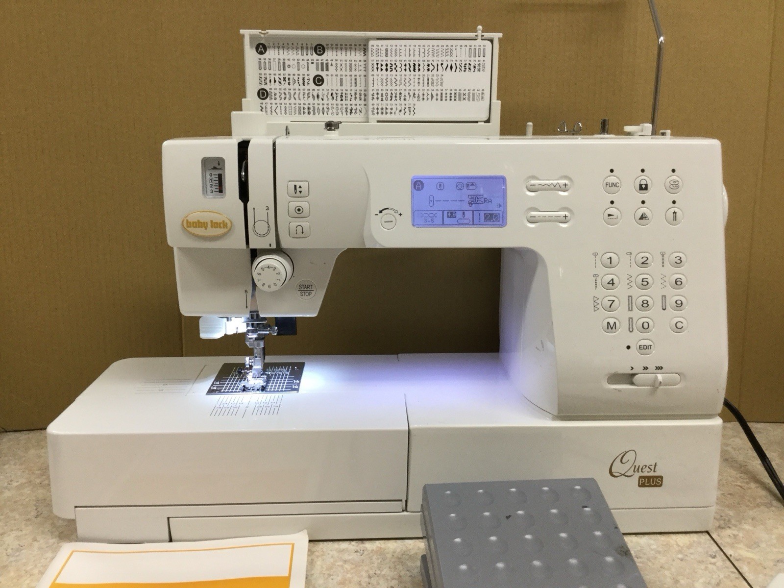 Baby Lock Quest Plus Sewing and Quilting Machine