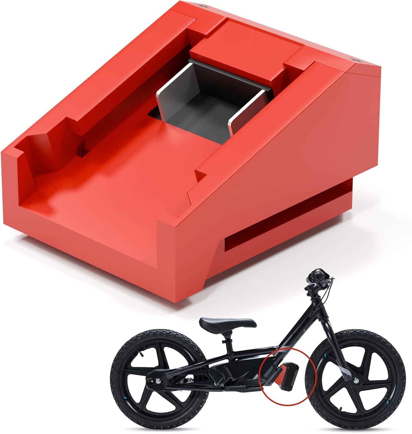 Battery Adapter for Stacyc 12" and 16" Fit for Mil.Waukee 18v Batteries