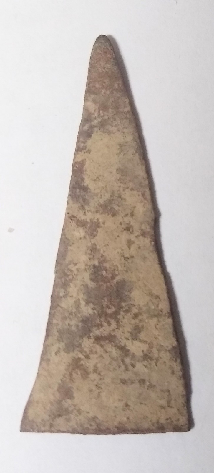 Brass Kettle Point Arrowhead New York  Seneca Iroquois Lake Ontario 1 3/4" Long