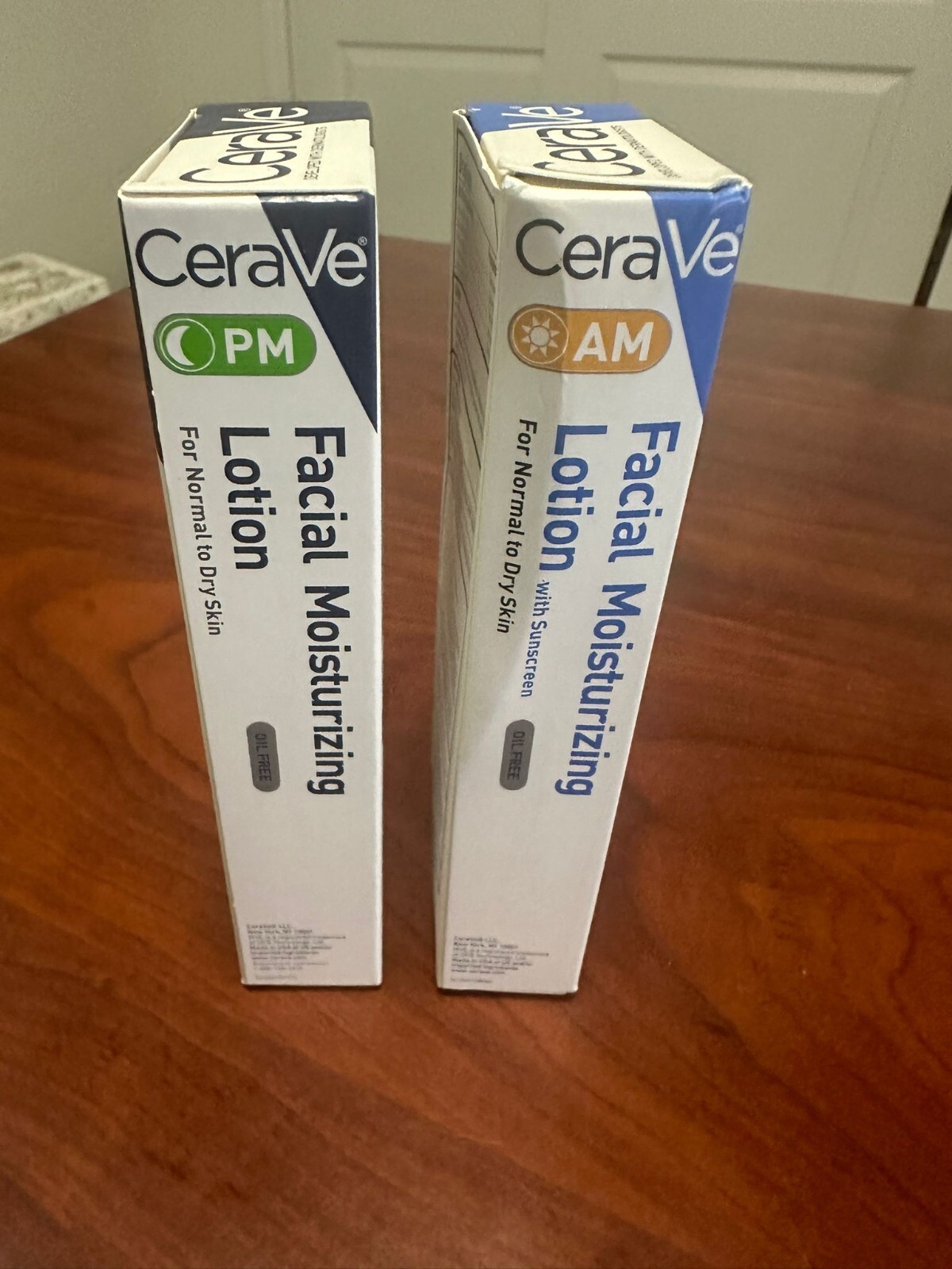 CeraVe AM/PM Facial Moisturizing Lotion Skin Care Set Ultra Lightweight 3oz New