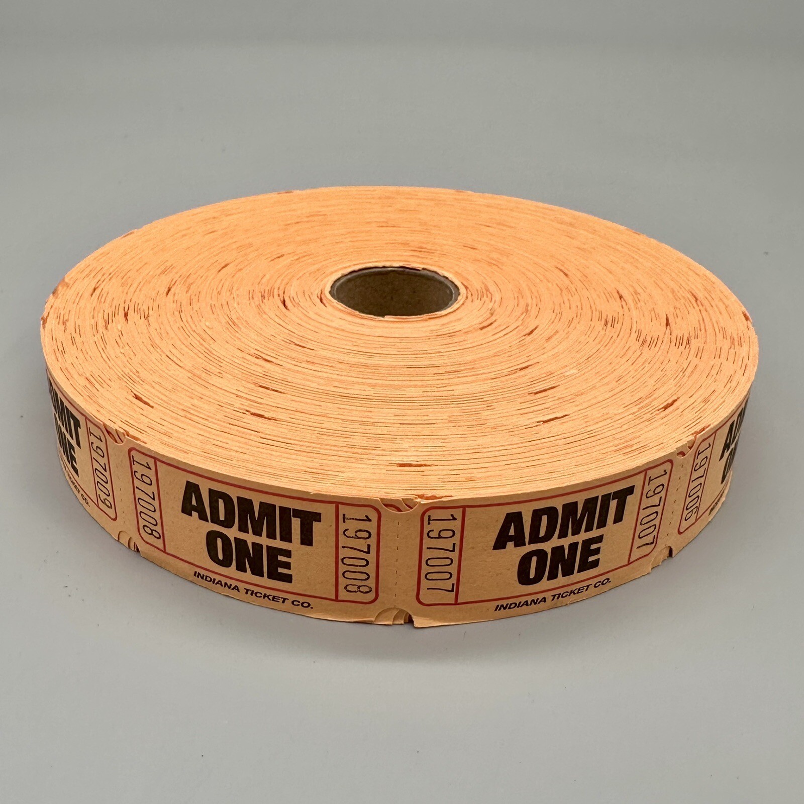1 Roll, 2,000 Orange Admit One Tickets Carnival Fun Fair Festival Raffle