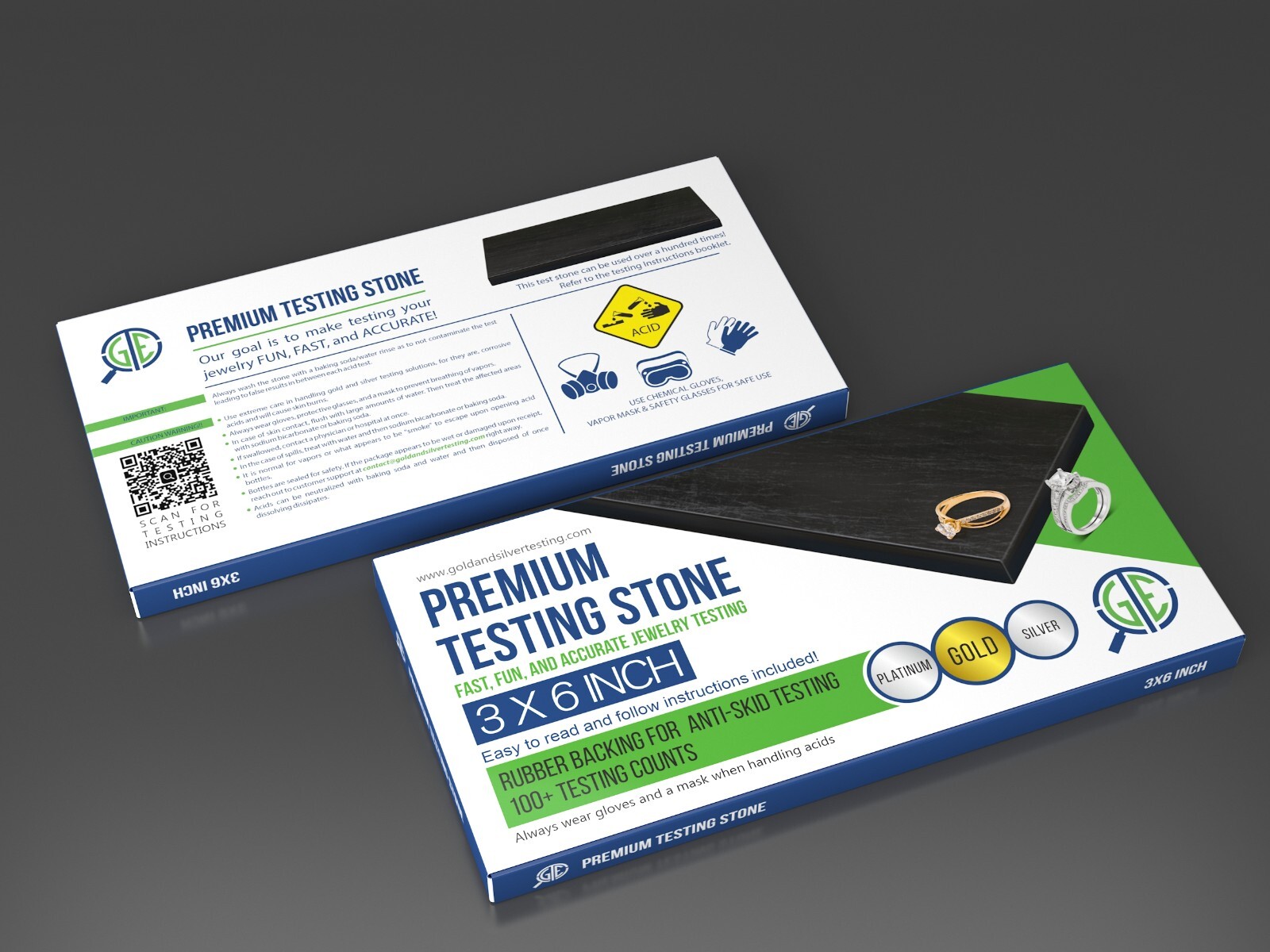 Gold Silver Platinum Testing Kit - Test 9K 10K 12K 14k 18K 22K 999 925 Sterling