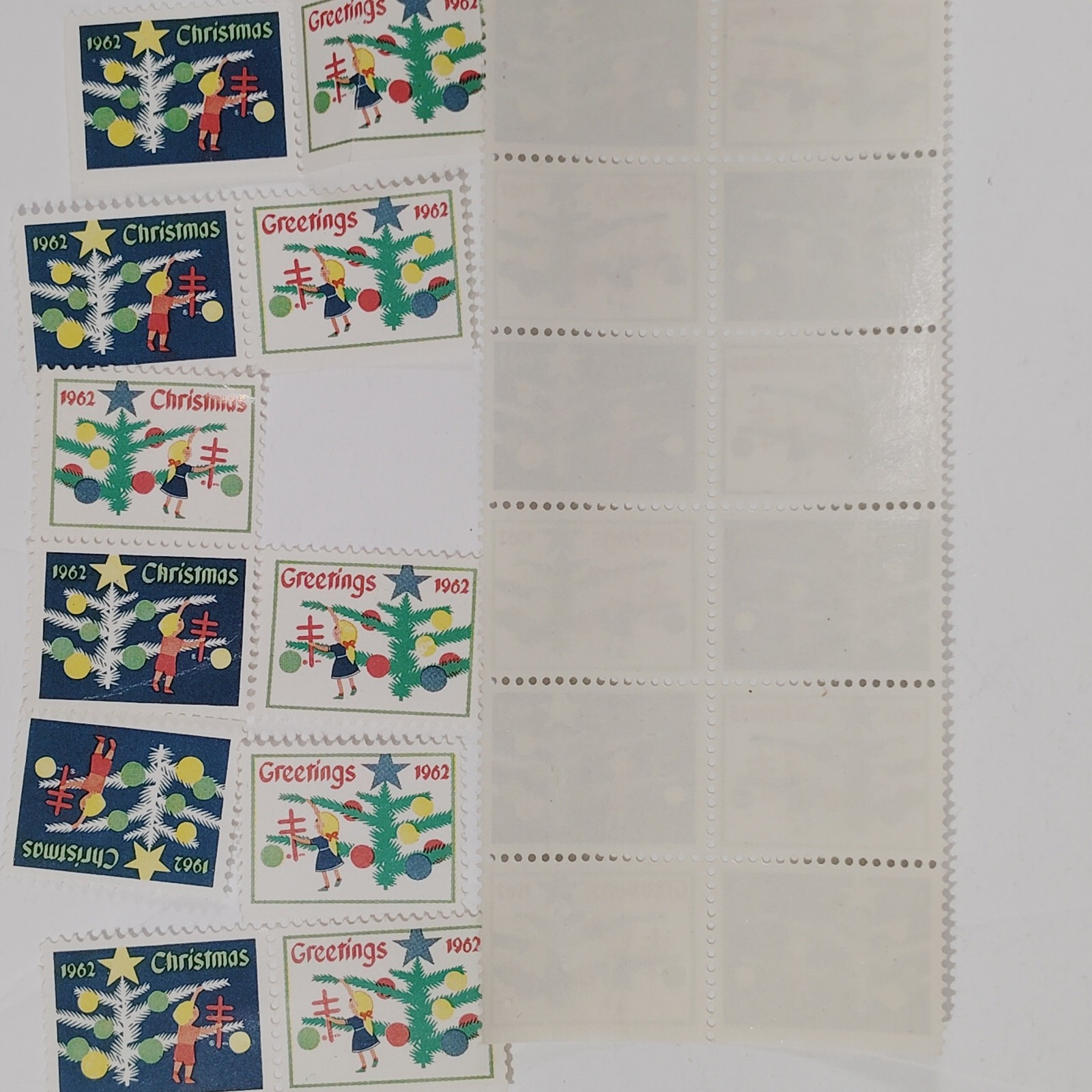 1962 Christmas Stamps (Cinderella), 113 Ct. - Tuberculosis & Resp. Disease Ass'n