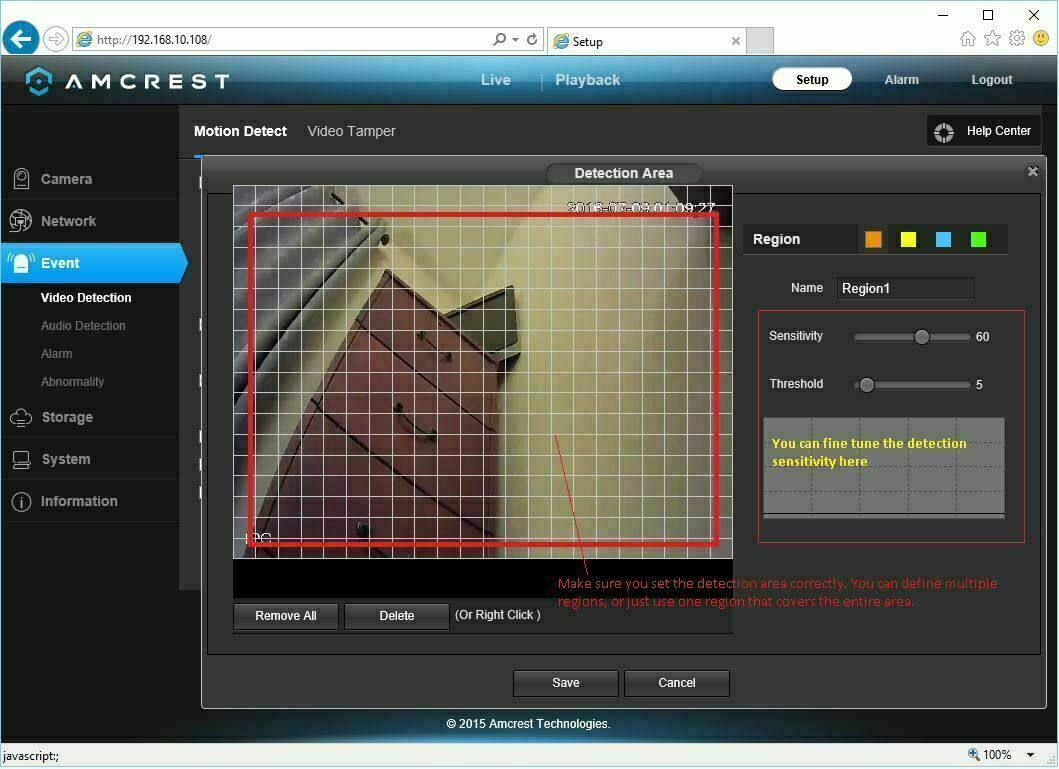 Amcrest NV5232E 32CH Channel 4K Network Video Recorder NVR 16-Ports POE Renewed