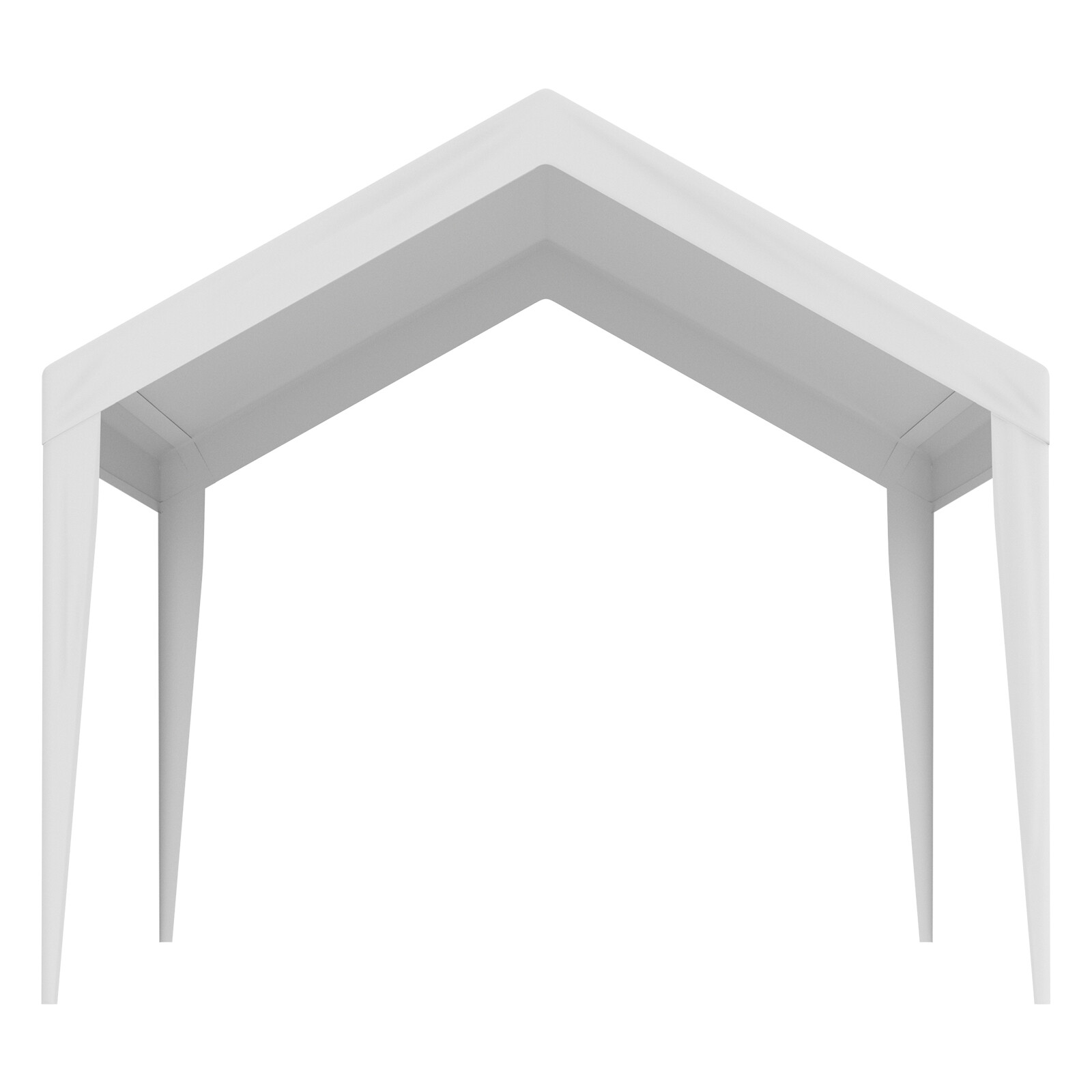 VEVOR Carport Replacement Canopy Car Shelter Tent Cover 10 x 20 ft White