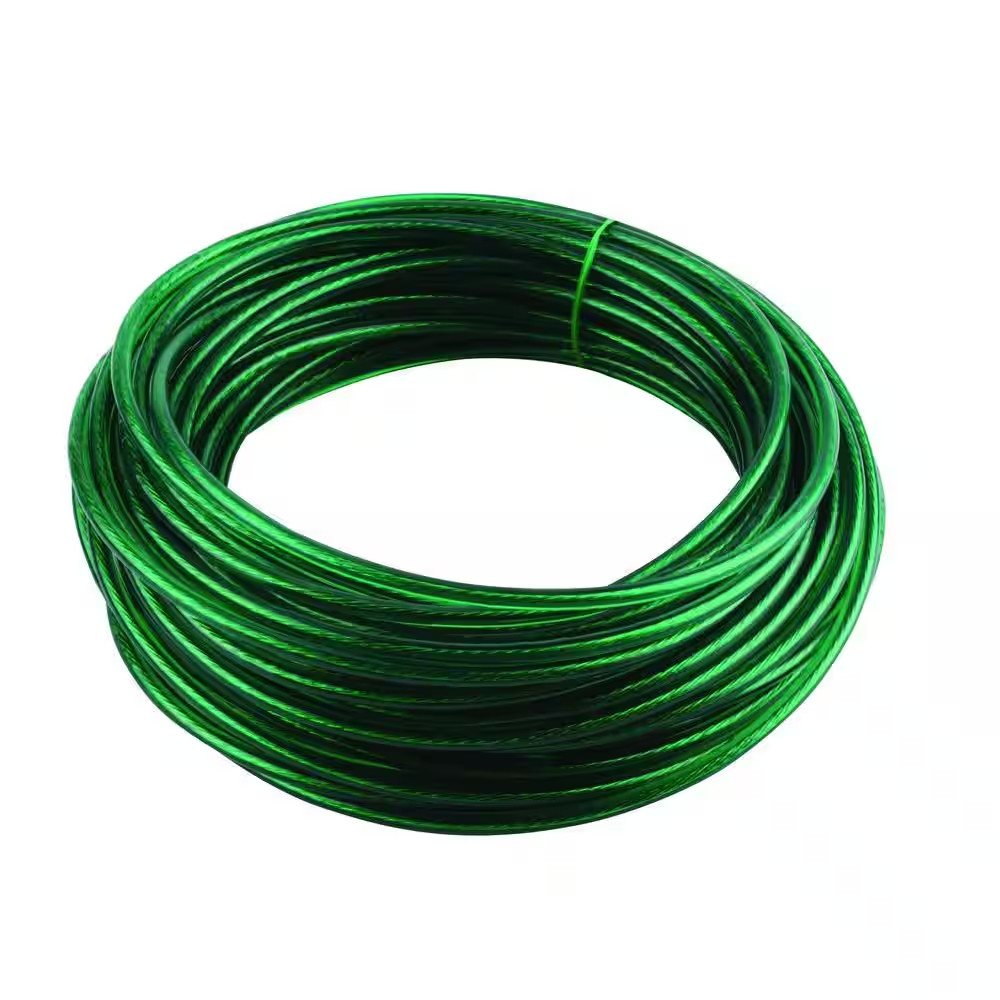 5/32 In. X 50 Ft. Green Vinyl Coated Wire Clothesline