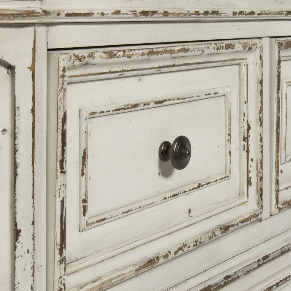 Magnolia Manor 3 Piece Vanity Set in Antique White