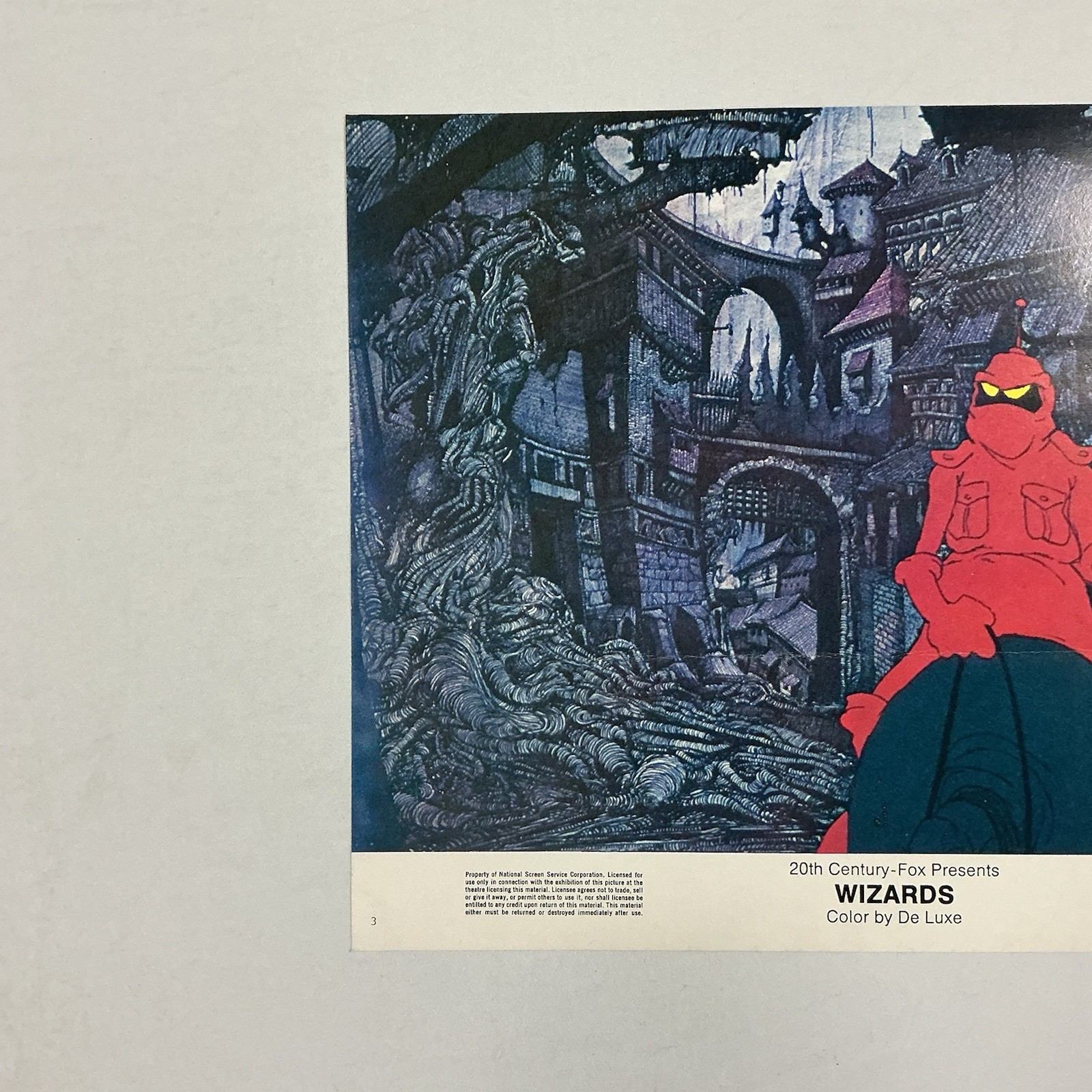 1977 Wizards Original 11x14” Lobby Card Ralph Bakshi Jesse Welles