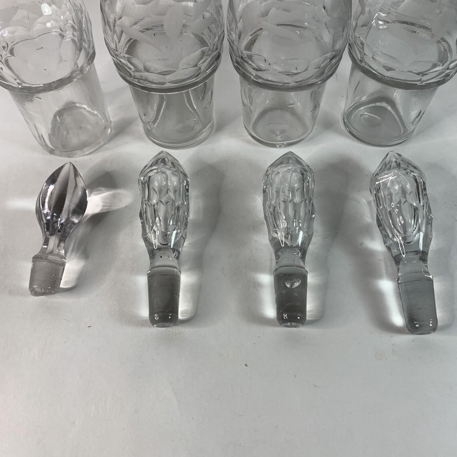 Antique Victorian Silver Plated Cruet Condiment Set Caddy Etched Glass Server