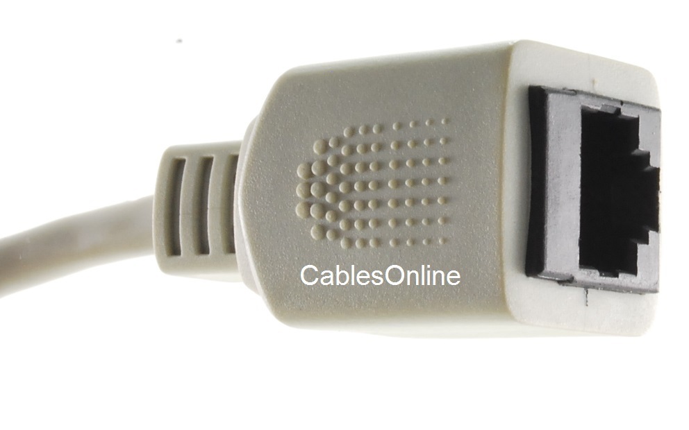 T1 Crossover Male to Female Adapter, 8P8C/RJ48 (Pin 1,2,4,5) CablesOnline UX-T18