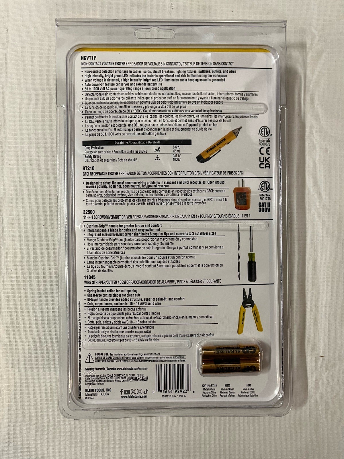 Klein Tools (92923) 4-Piece Electrician's Fundamentals Kit