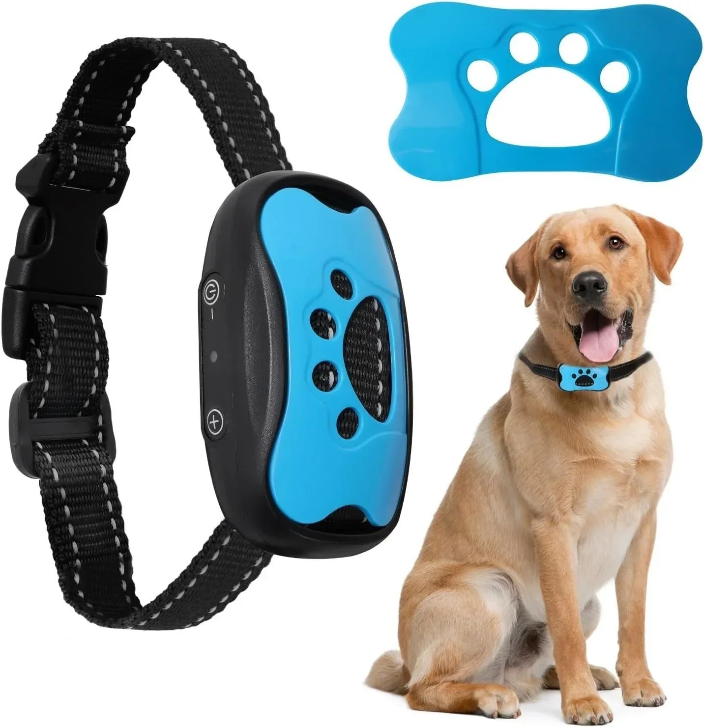Anti Bark Collar Dog Pet Anti Barking Device Dogs Training No Shock Rechargeable