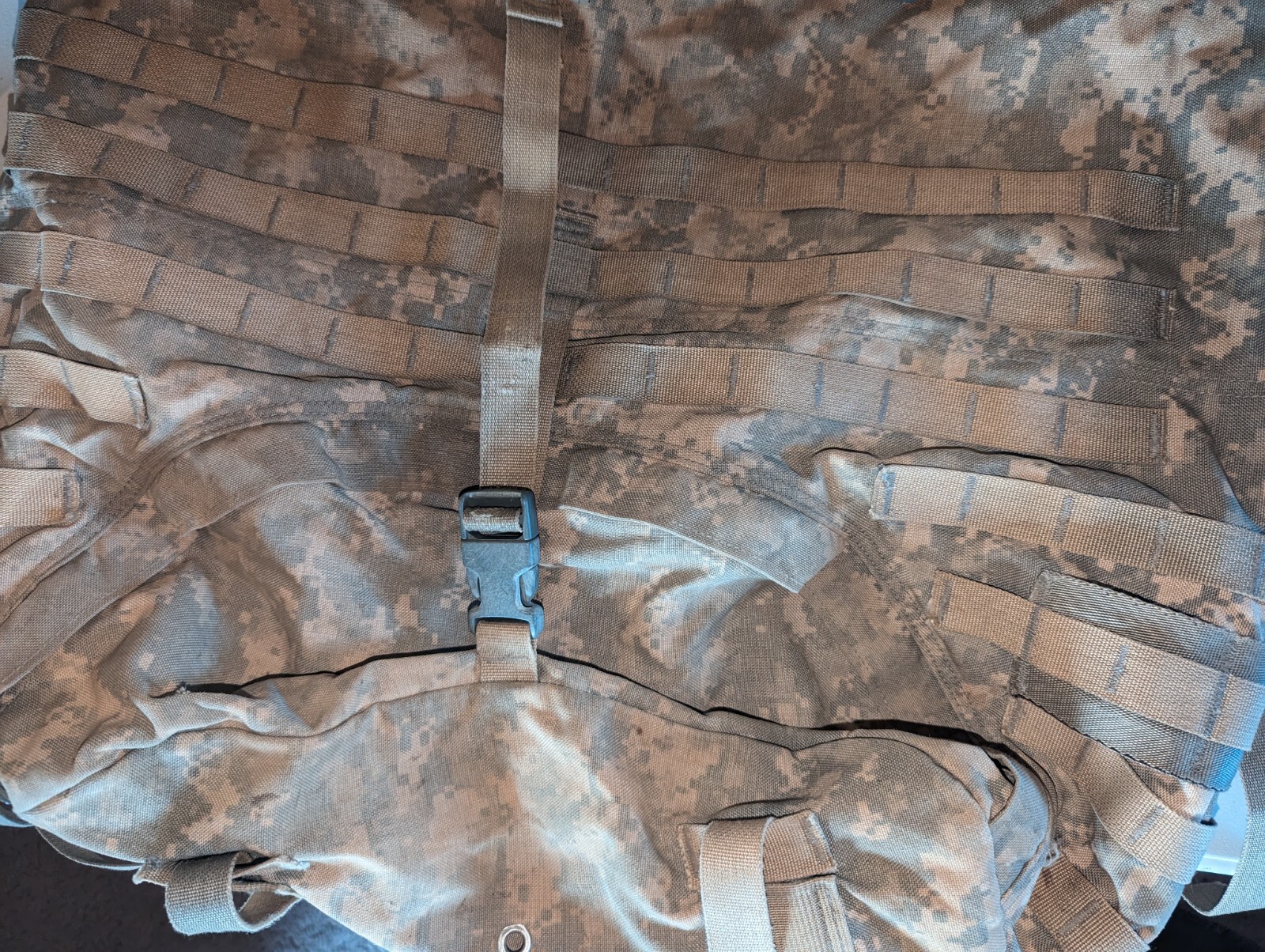 2 US Military Surplus Rucksacks USGI Large Field Pack MOLLE II ACU Modular GC