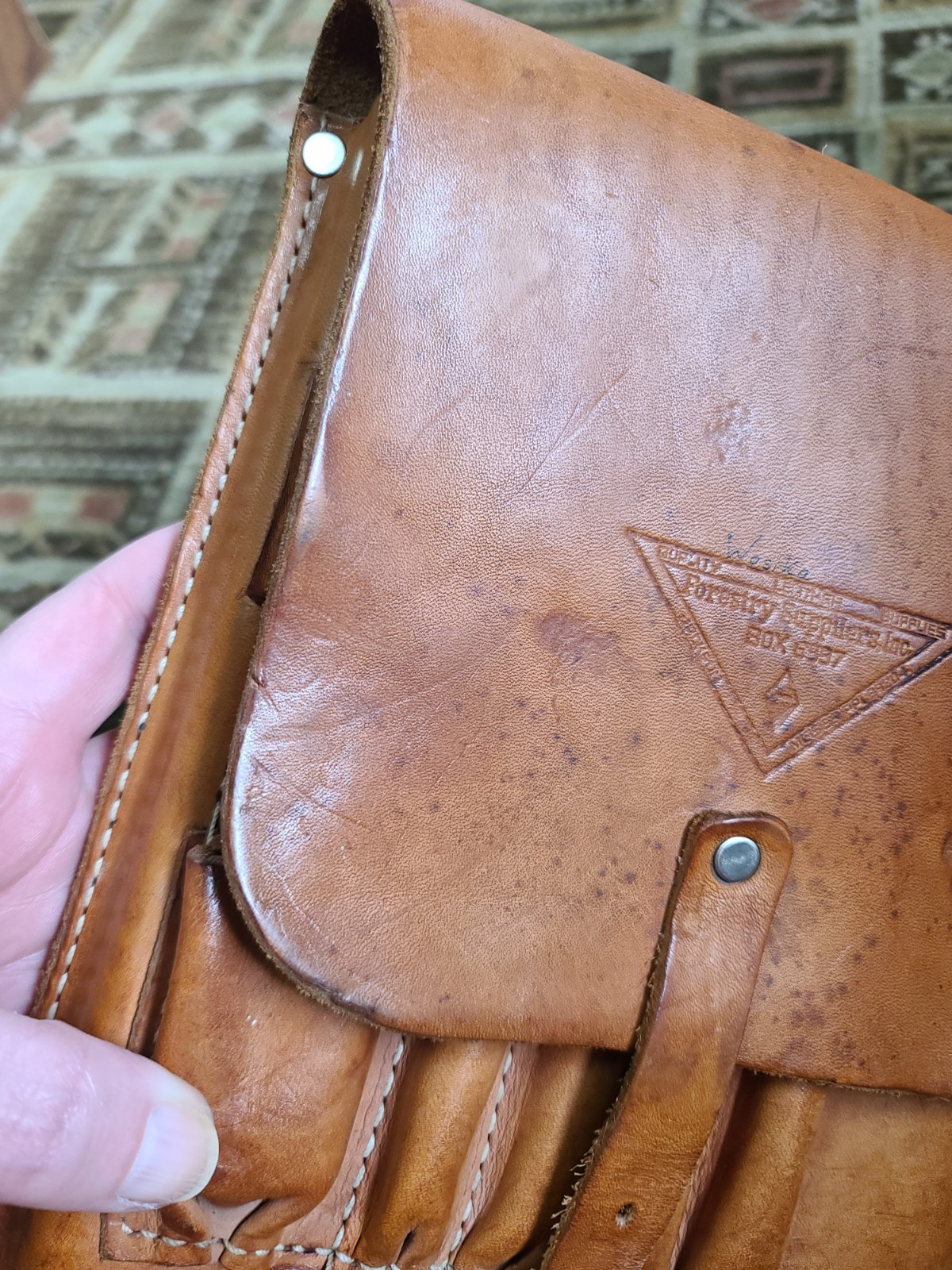 VTG Forestry Suppliers Inc Geologist Surveyor Tool Pouch Leather Belt Bag #33394