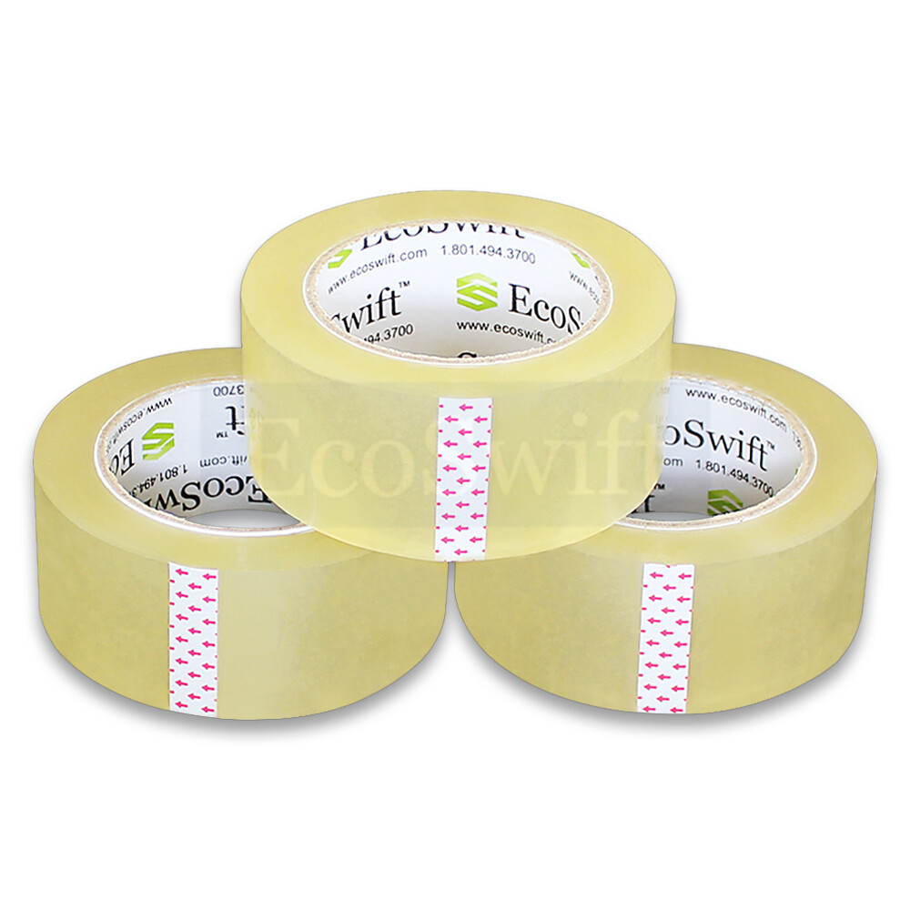 36 ROLLS EcoSwift Carton Box Packaging Packing Tape 2mil 2" x 110 yard (330 ft)