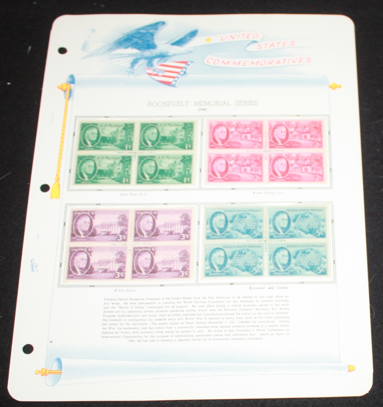 1945 - 1946 - MNH BLOCKS OF 4 - SC# 930-933 COMPLETE SET