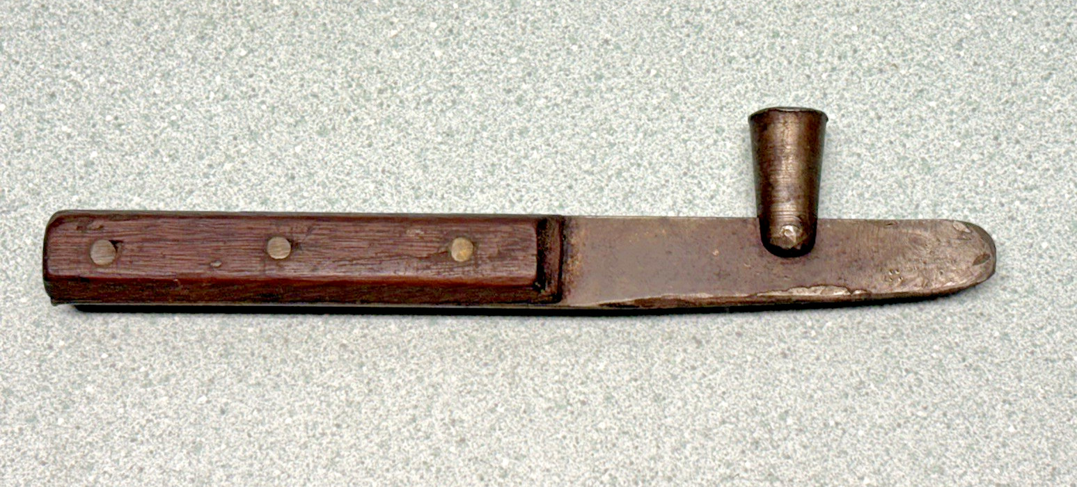 Vintage Antique Wood Handle Cigar Box Knife Opener Hammer Tool NICE