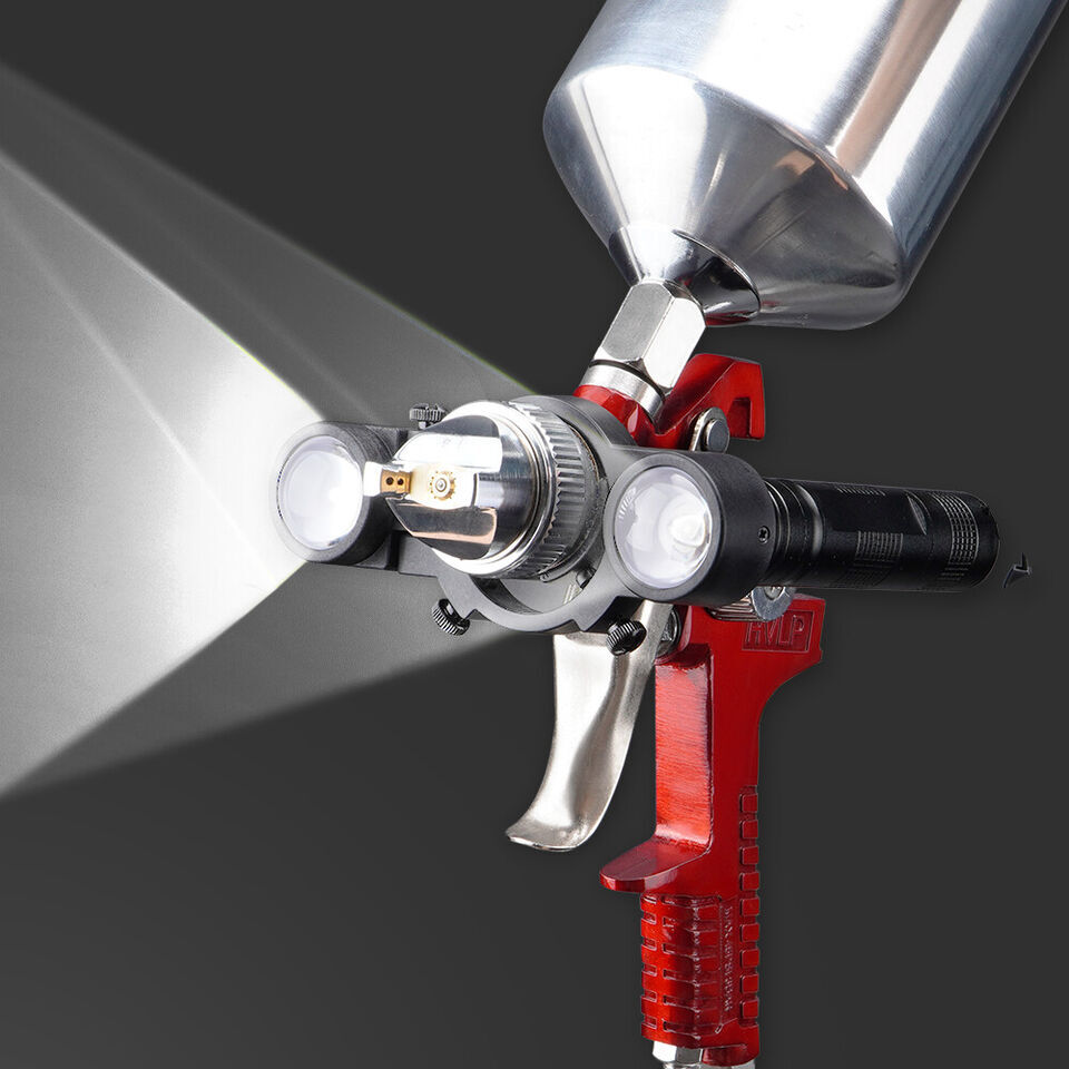 Spray Gun Adjustable LED Light Fits for All Spray Guns Night Painting Work USA