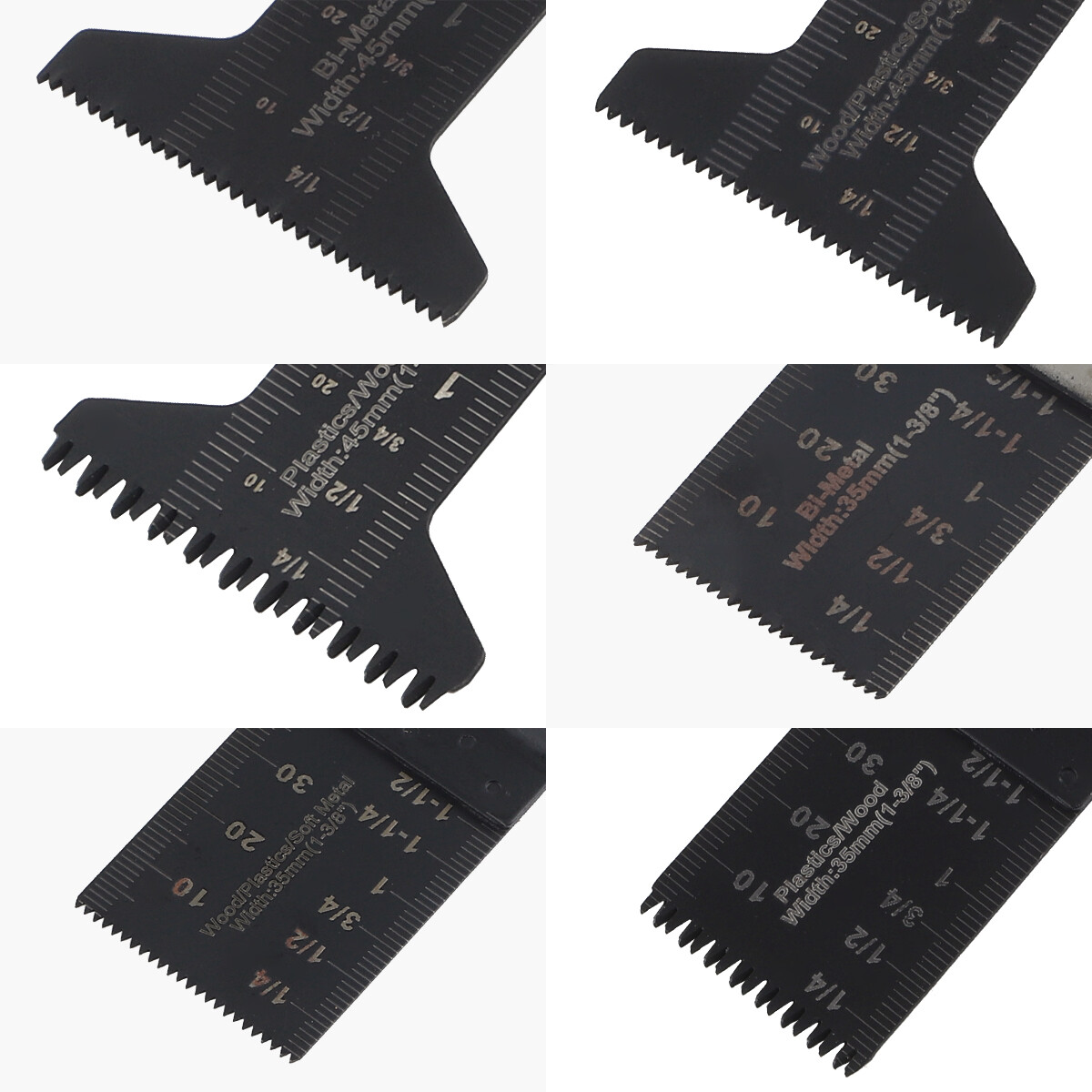 20Pcs Oscillating Multi Tool Saw Blades Wood Metal Cut Cutter For Dewalt Fein