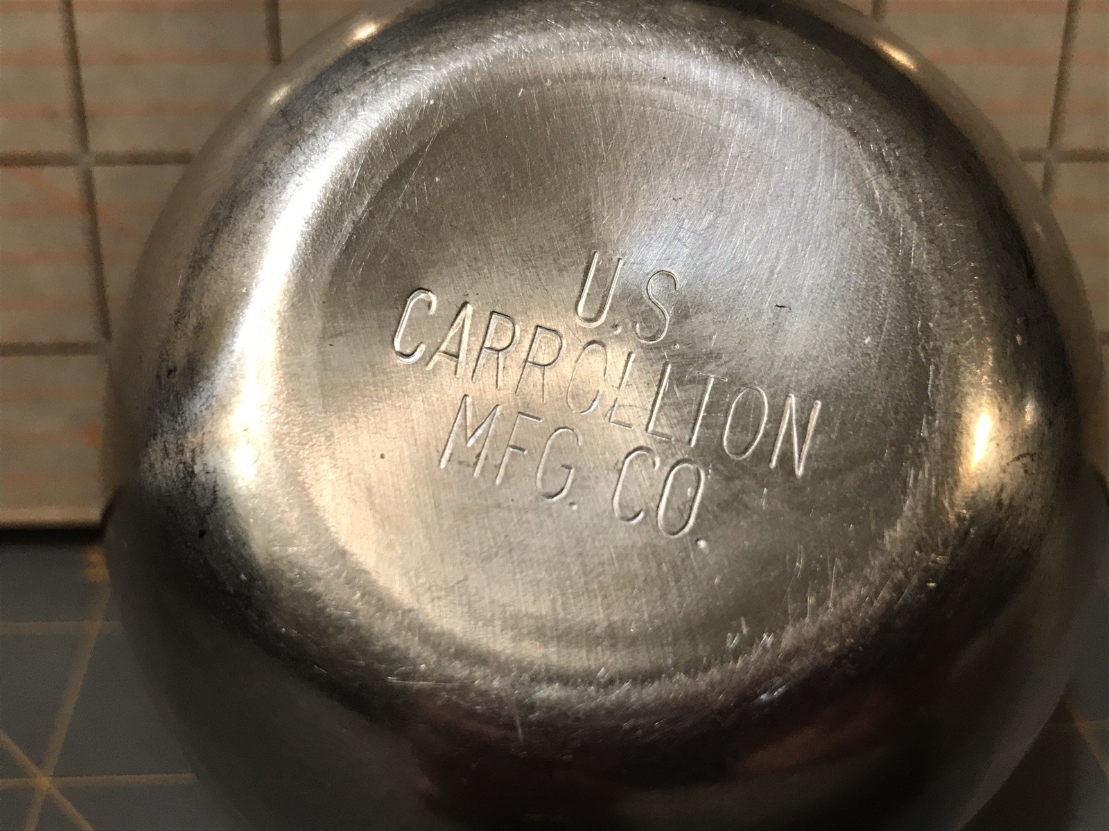 US military stainless steel cups Carrollton MFG CO.