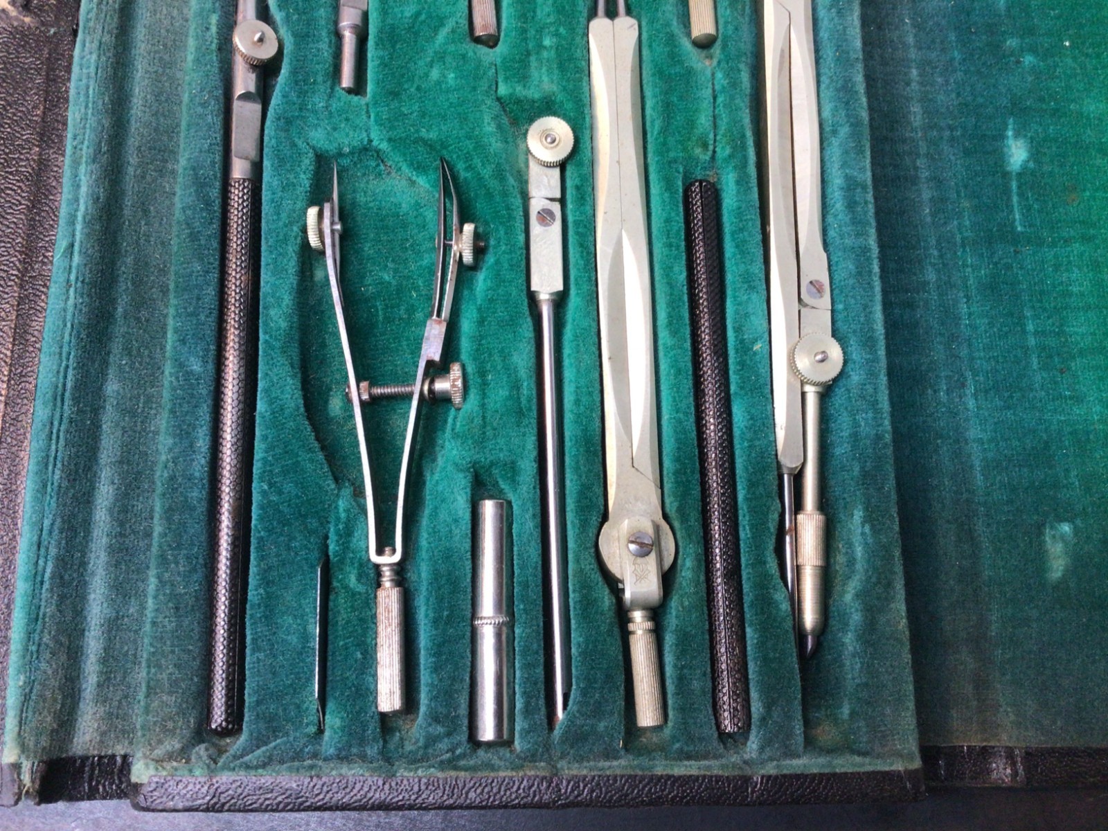 Complete 1920's Eichmuller & Co S-II Technical Drafting Set w/Orig. Case