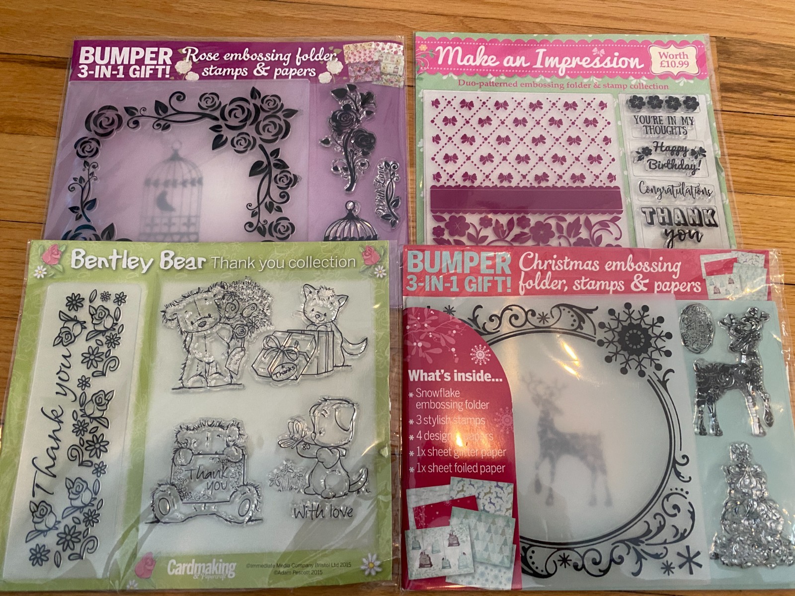 Cardmaking & papercraft - Lot of 4 Kits