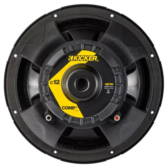 Kicker 43C124 Classic 12" Comp 4 Ohm SVC Subwoofer *43C124