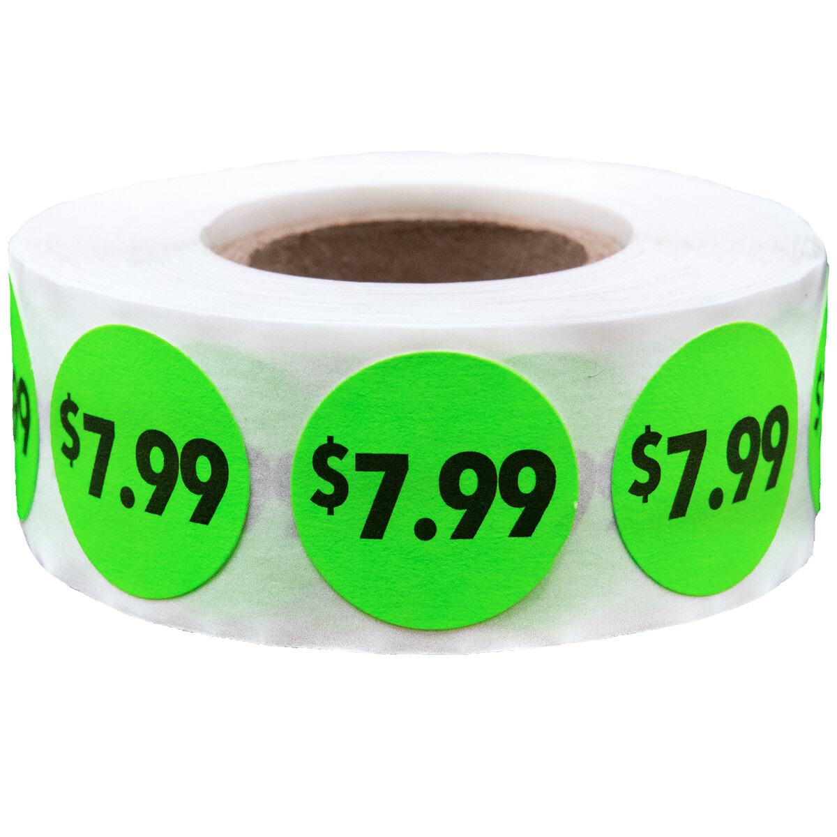 Fluorescent Pricing Stickers | 0.75" Inch Round - 500 Pack | Pick a Price