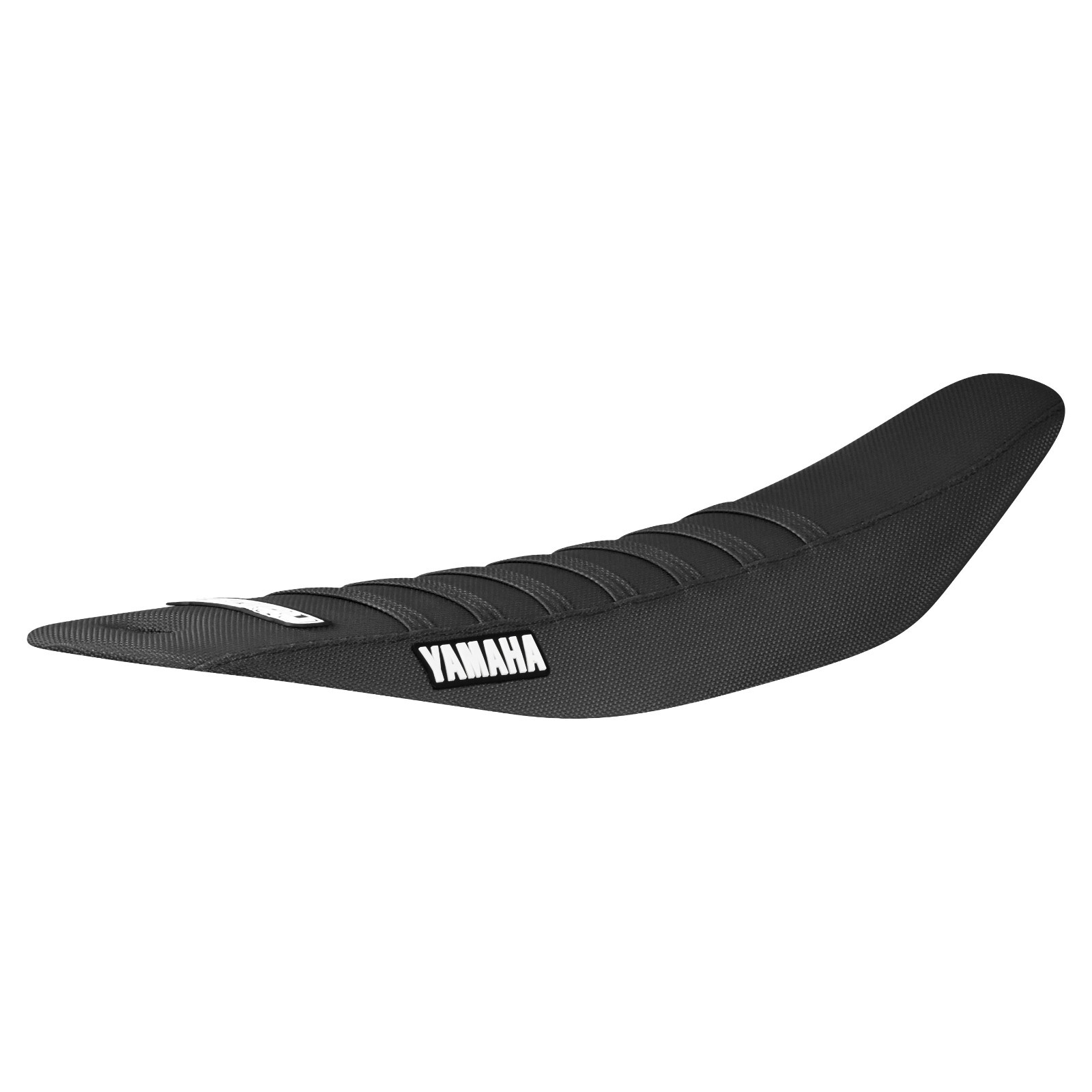 2022-2025 Yamaha YZ 125/250 gripper seat cover  all BLACK/ BLACK ribs #311 LOGO