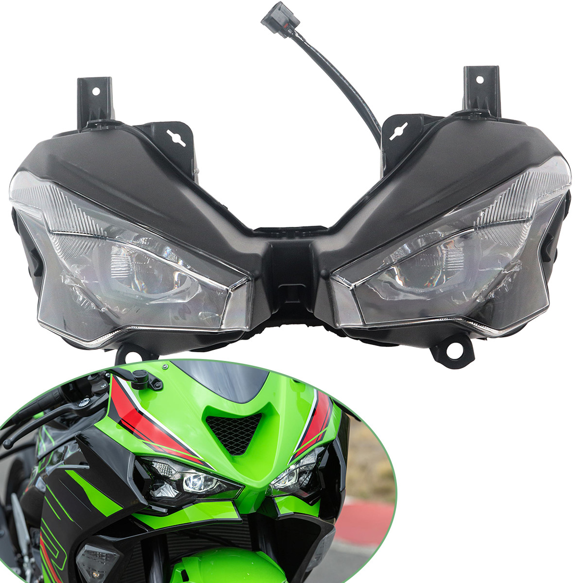For Kawasaki Ninja ZX6R 2024 2025 ZX636 Headlight Assembly Headlamp Light DRL
