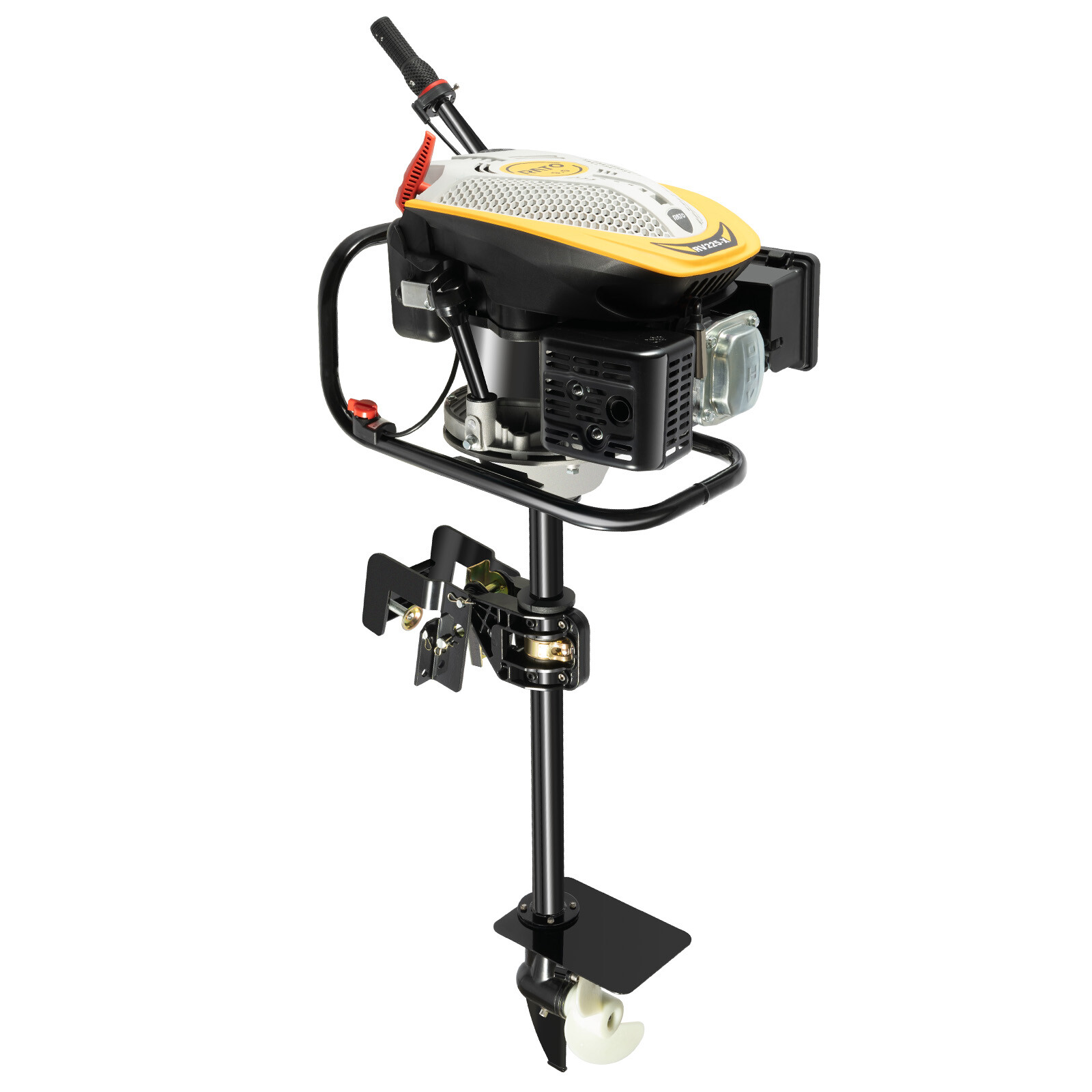 4-Stroke 9 HP Outboard Motor Gas powered Boat Engine With Air Cooling Heavy Duty