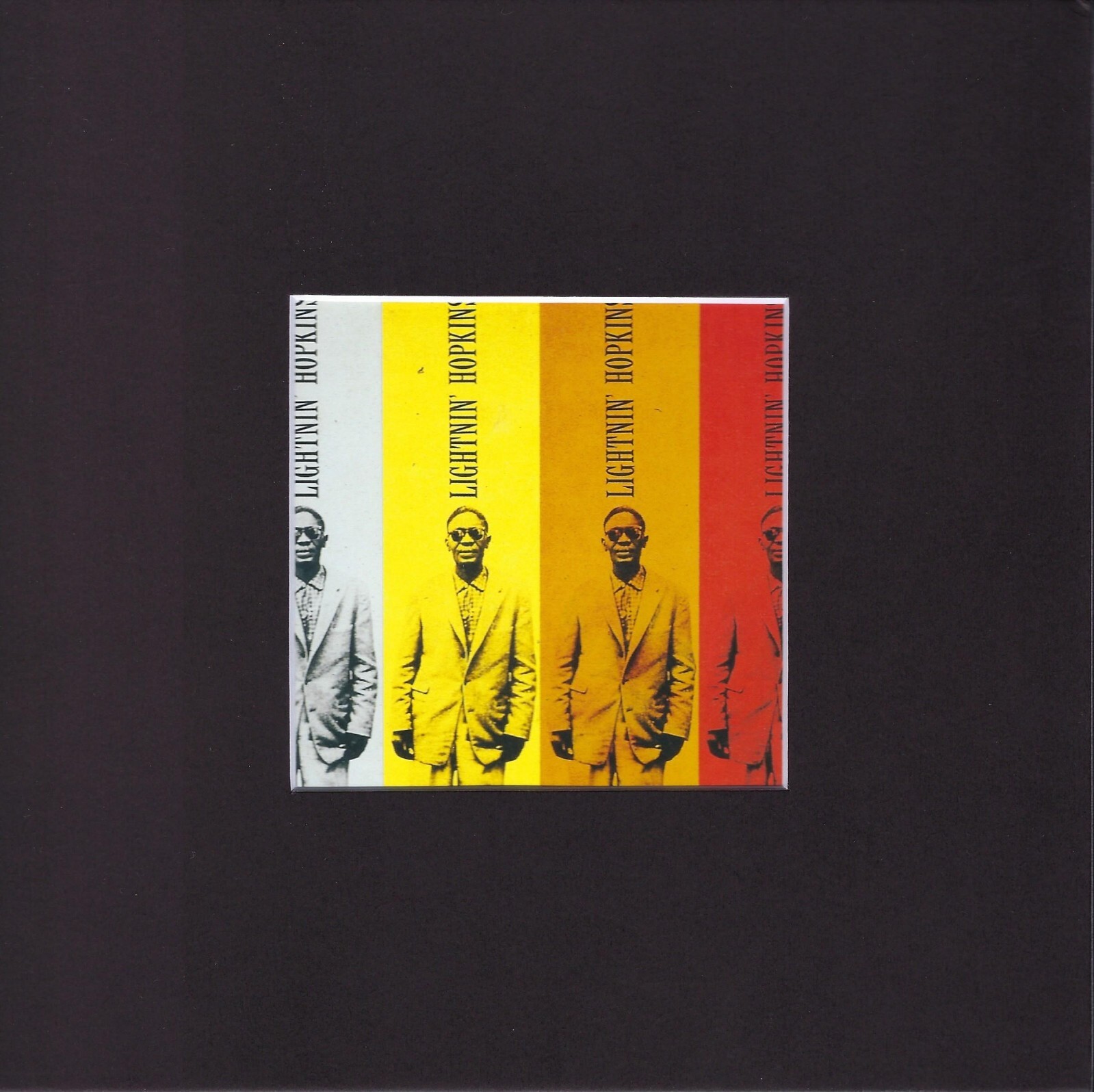 8X8" Matted Print Album Cover Art Picture: Lightnin' Hopkins, 1962 Lightning Hop