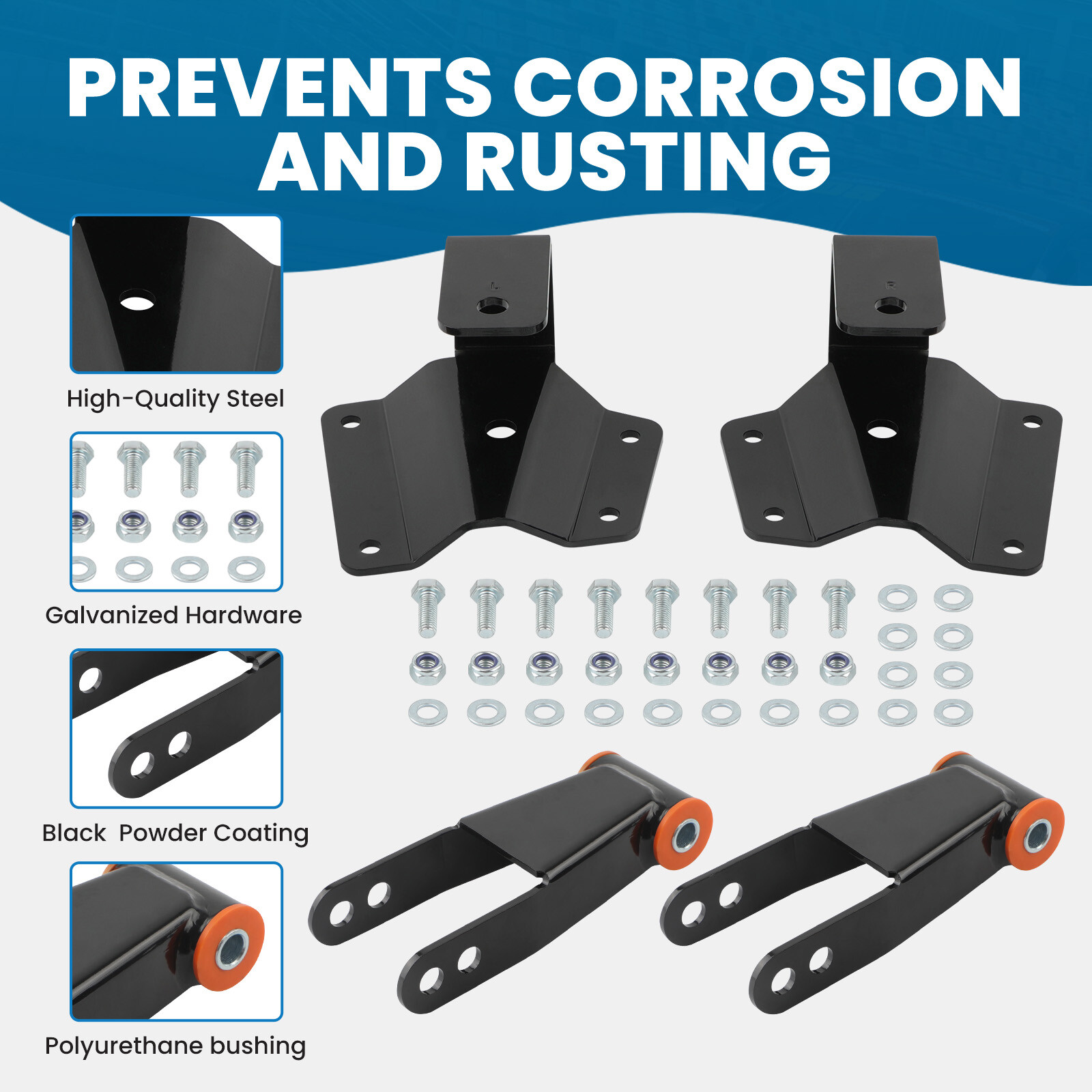 2" / 4" Lowering Drop Kit For Chevy Silverado GMC Sierra 1500 2WD 1999-2006