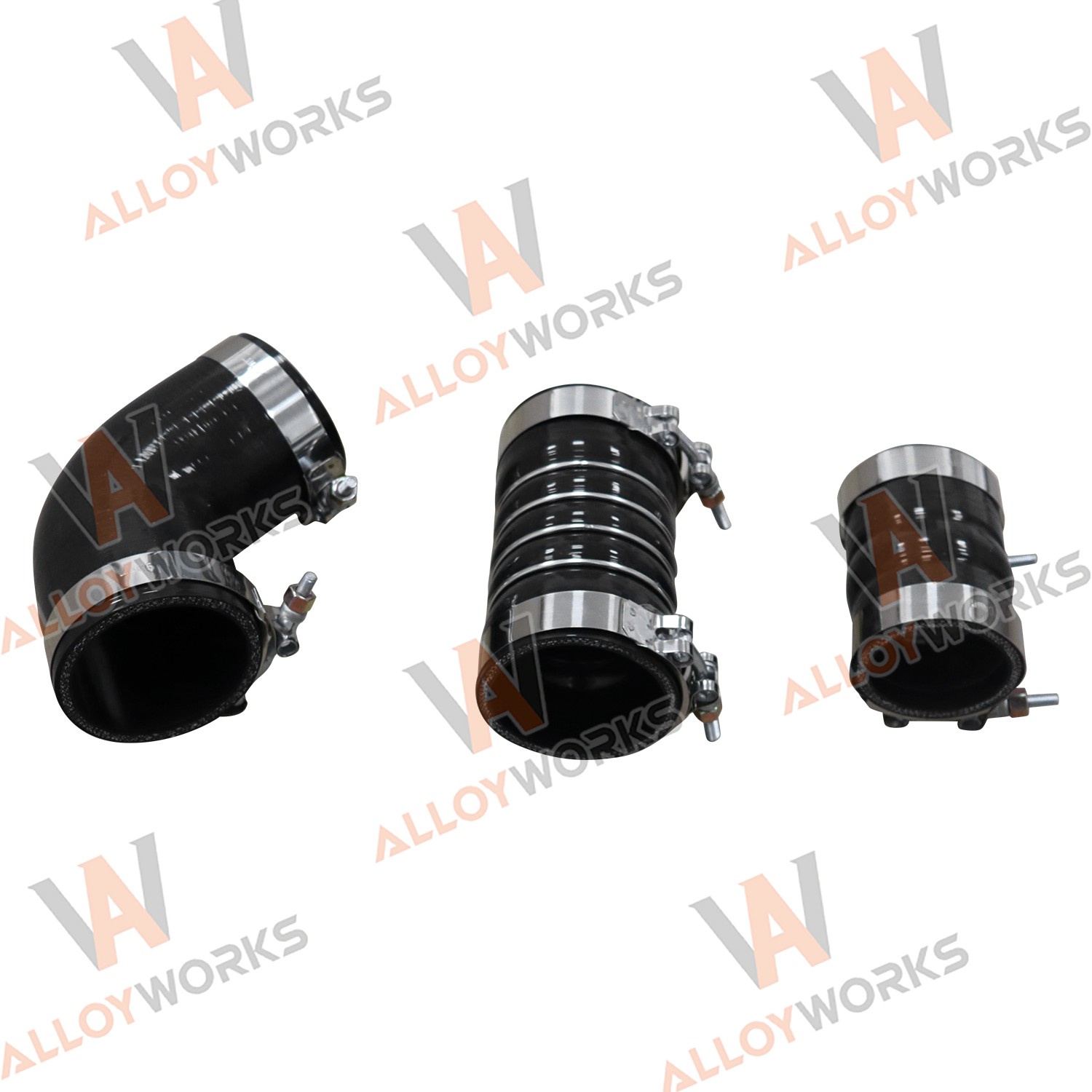 Silicone Hose Kit w/Stainless Clamps For 06-10 08 GM 6.6L LBZ LMM Duramax Diesel