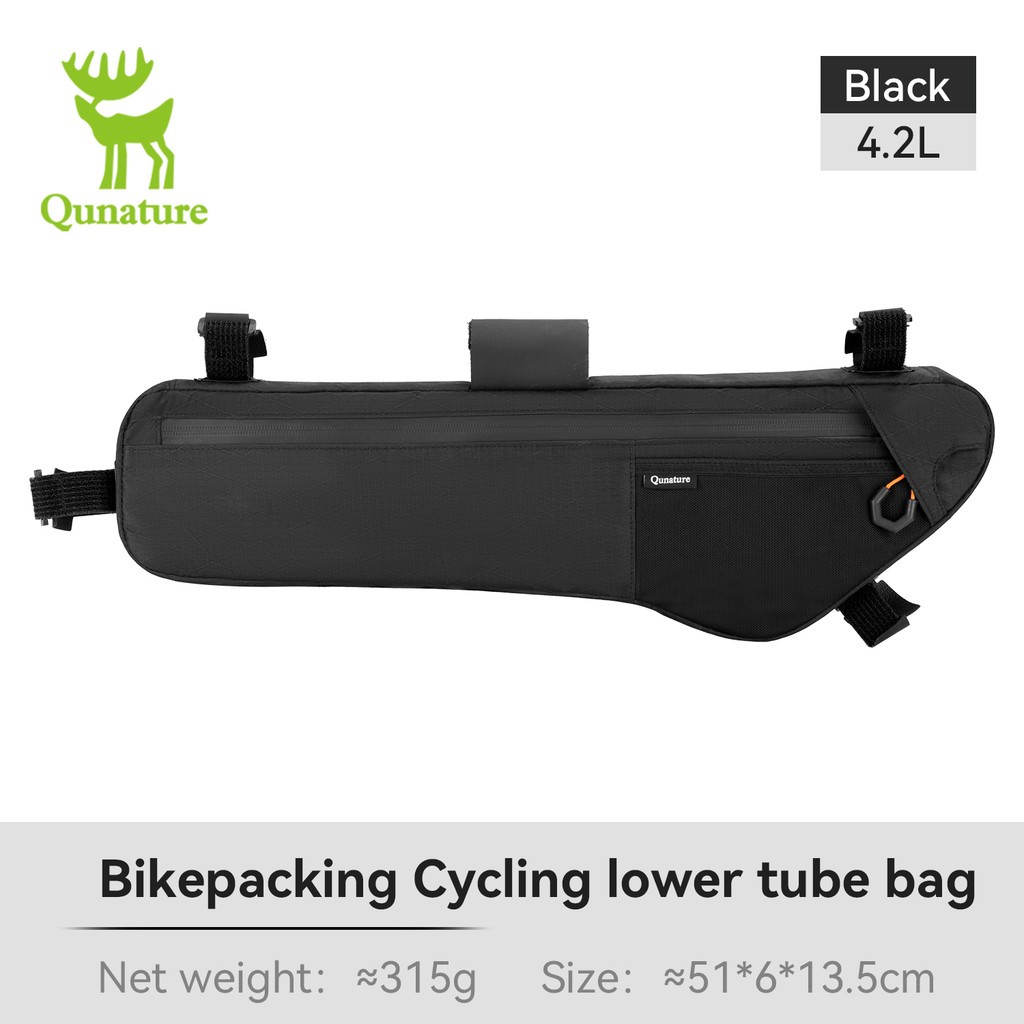 Qunature Bike Frame Bag Waterproof Triangle Bag Bicycle Pouch Under Tube Bag