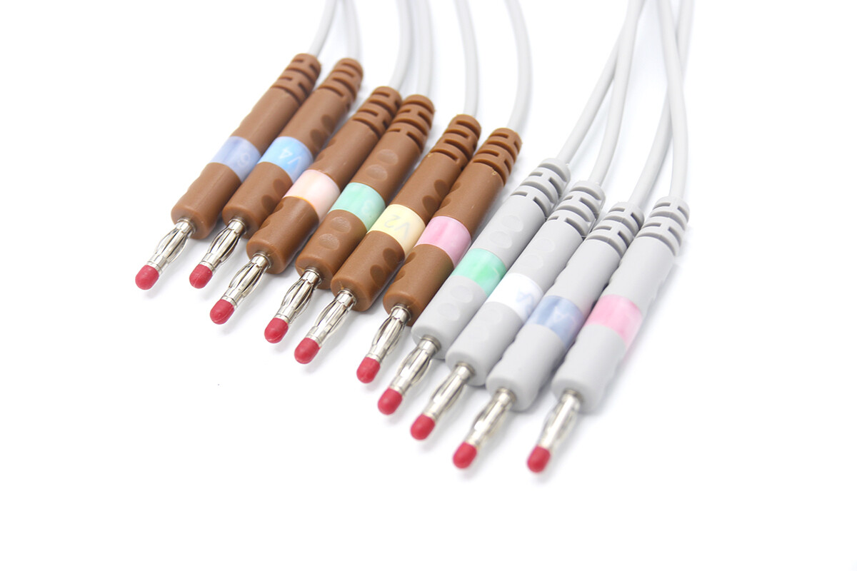 Welch Allyn CP100 CP200 10 Leadwires Banana EKG Compatible - Same Day Shipping