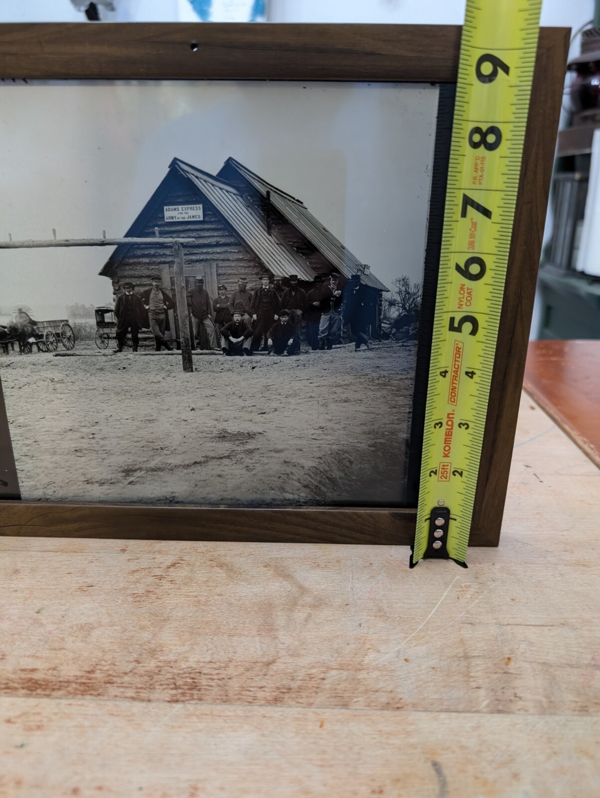 VTG Photo Adams Express For The Army Of The James Civil War Soldiers Framed