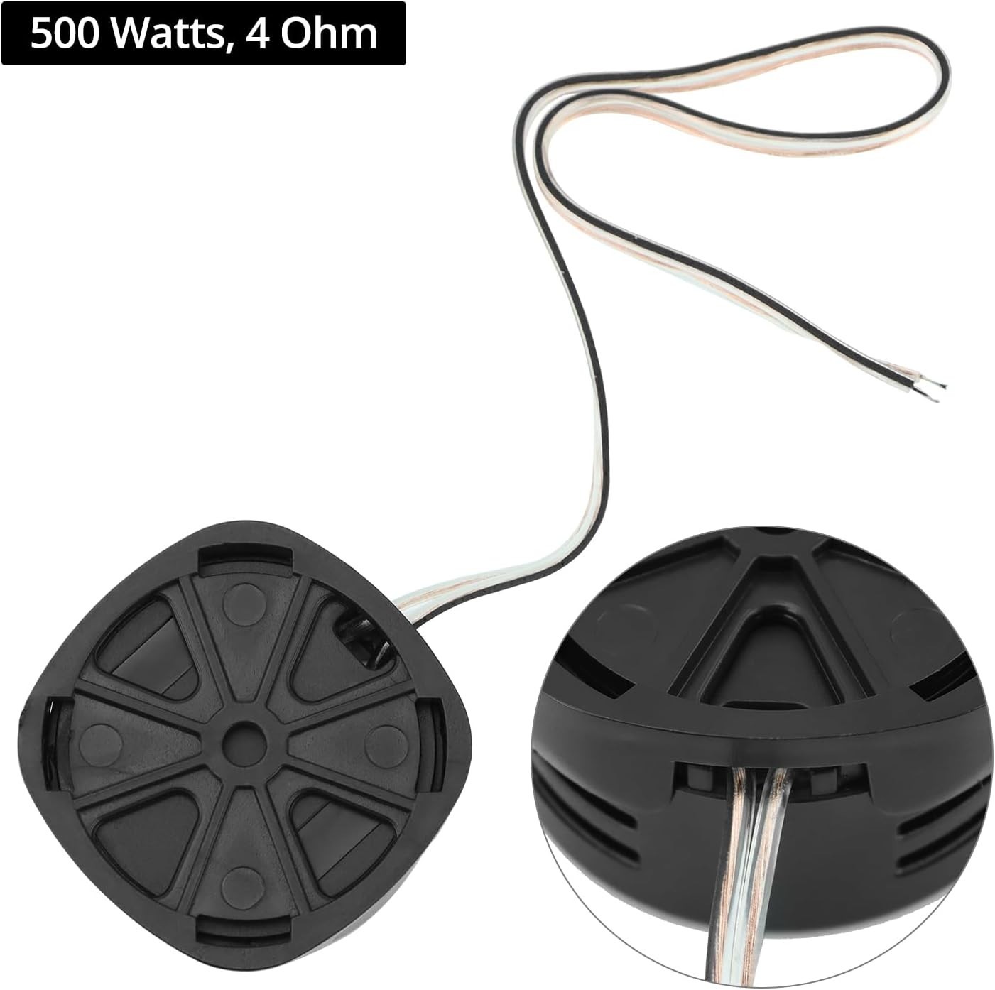 2 Pair 1 inch Car Tweeters 1000W Black Super High Frequency Micro Dome Piezo