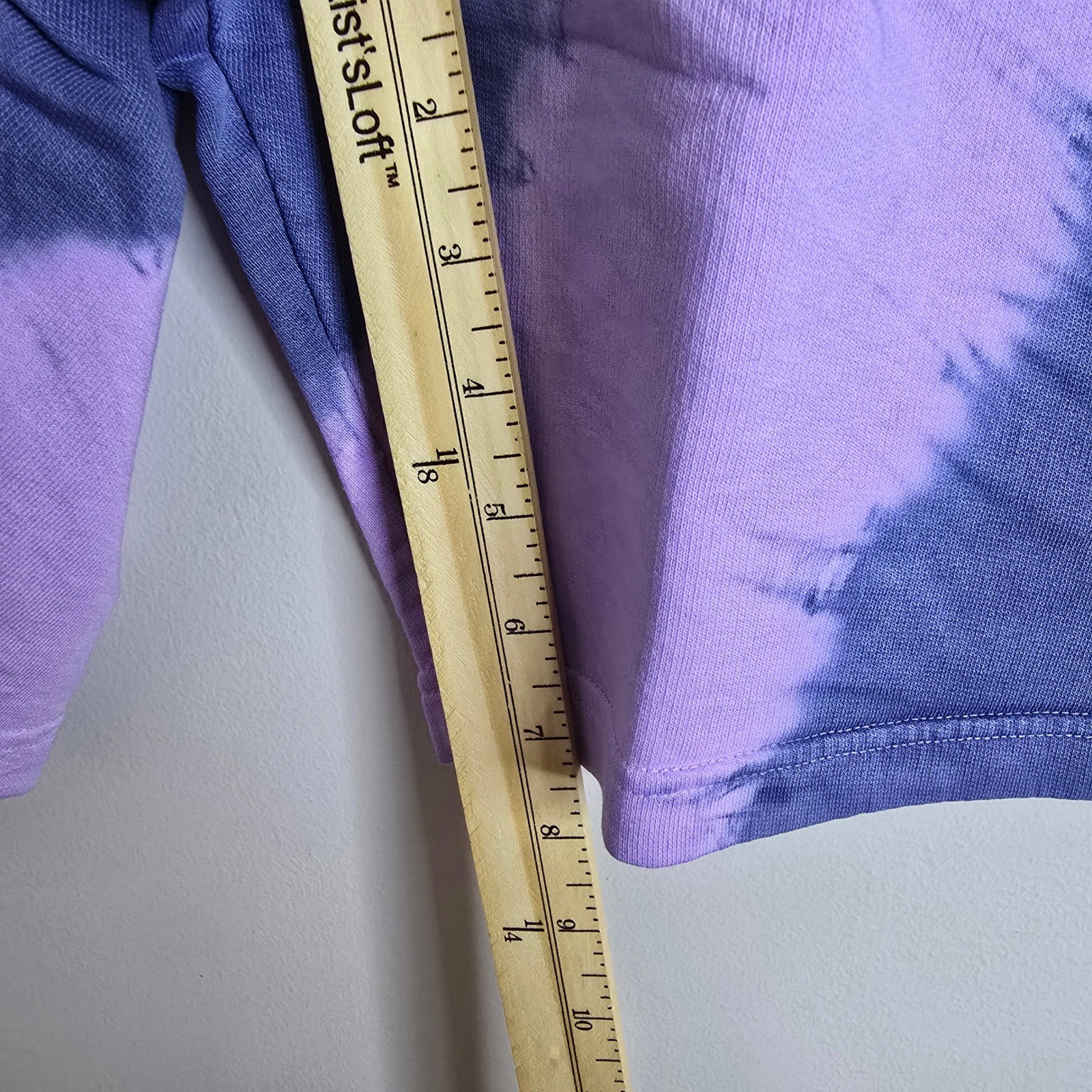 Levis Mens XL Tie Dye Sweat Shorts Purple Blue Fleece Red Tab NWT Relaxed Fit