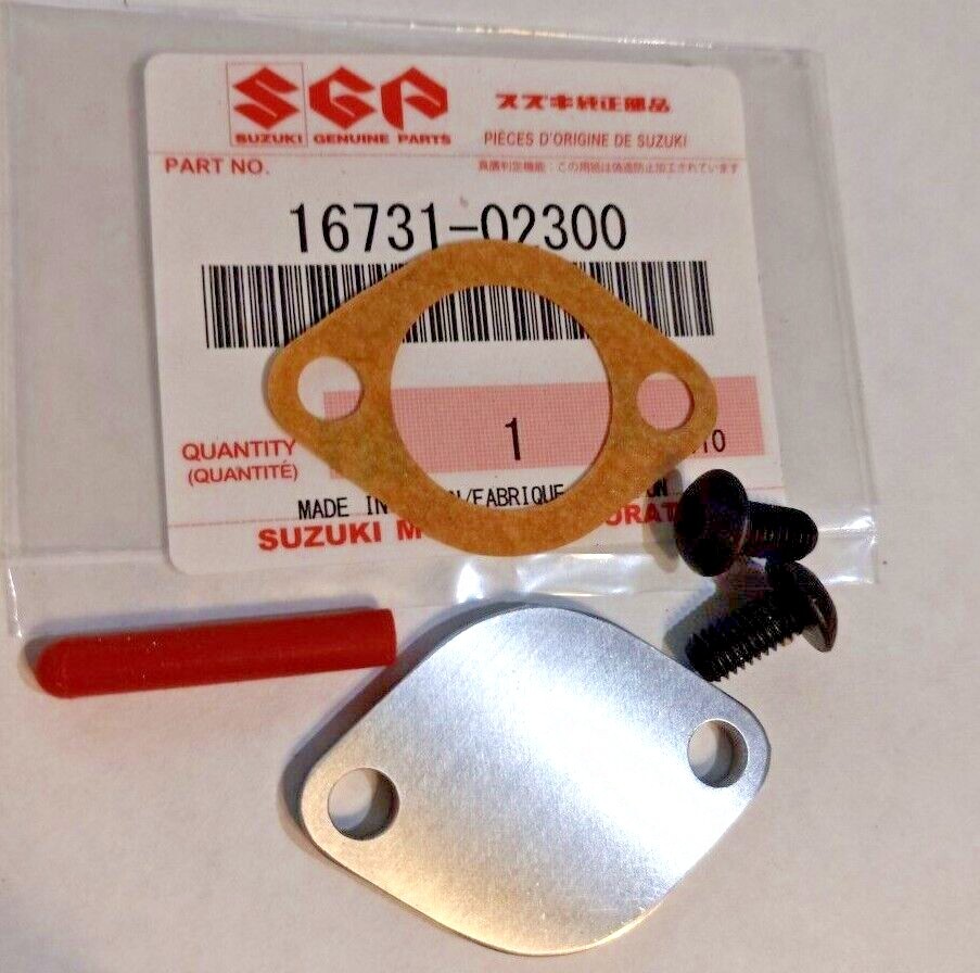 FITS- Suzuki LT80 / Kawasaki  KFX80 Oil Pump Block Off Kit  +  OEM GASKET