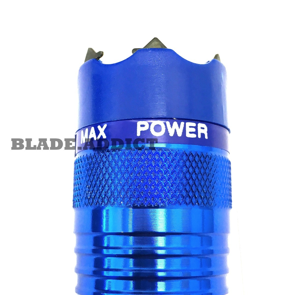 ALL Metal MILITARY 230MV LED Flashlight STUN GUN Blue w/ Carrying Case