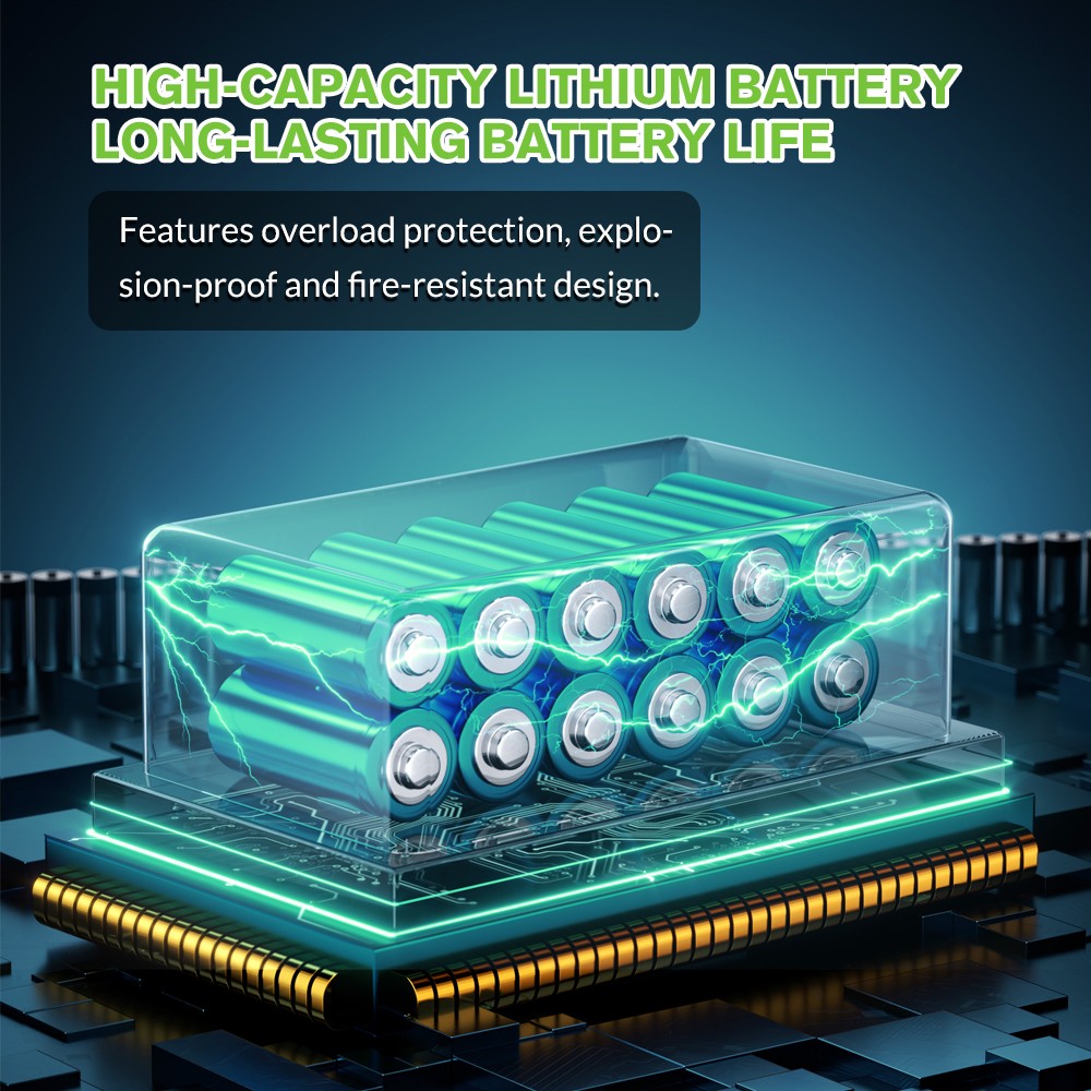 Electric Pruning Shears Cordless Pruner Brushless Branch Cutter & 2 Batteries